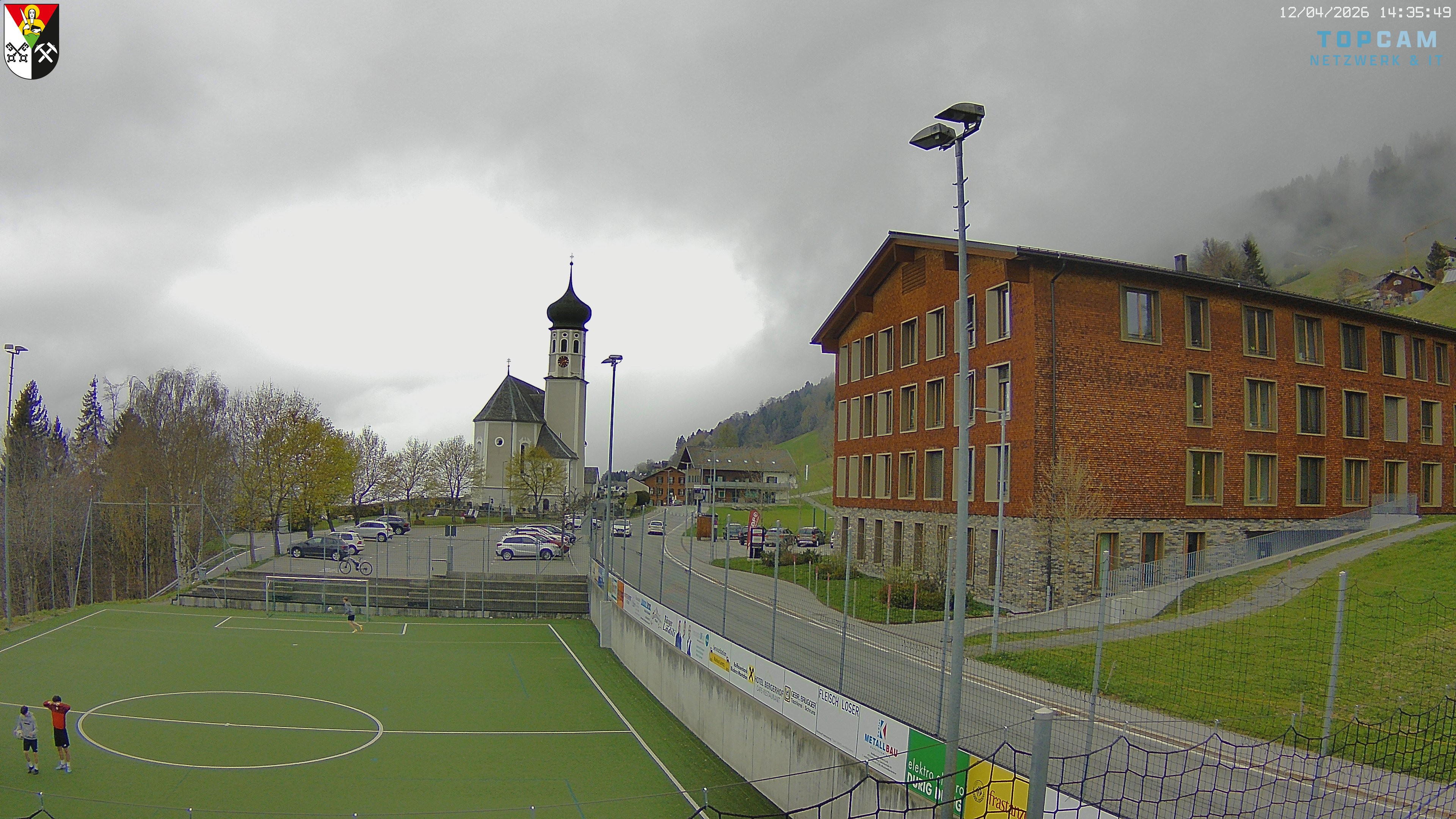 Archiv Foto Webcam Bartholomäberg - Kirche St. Bartholomäus