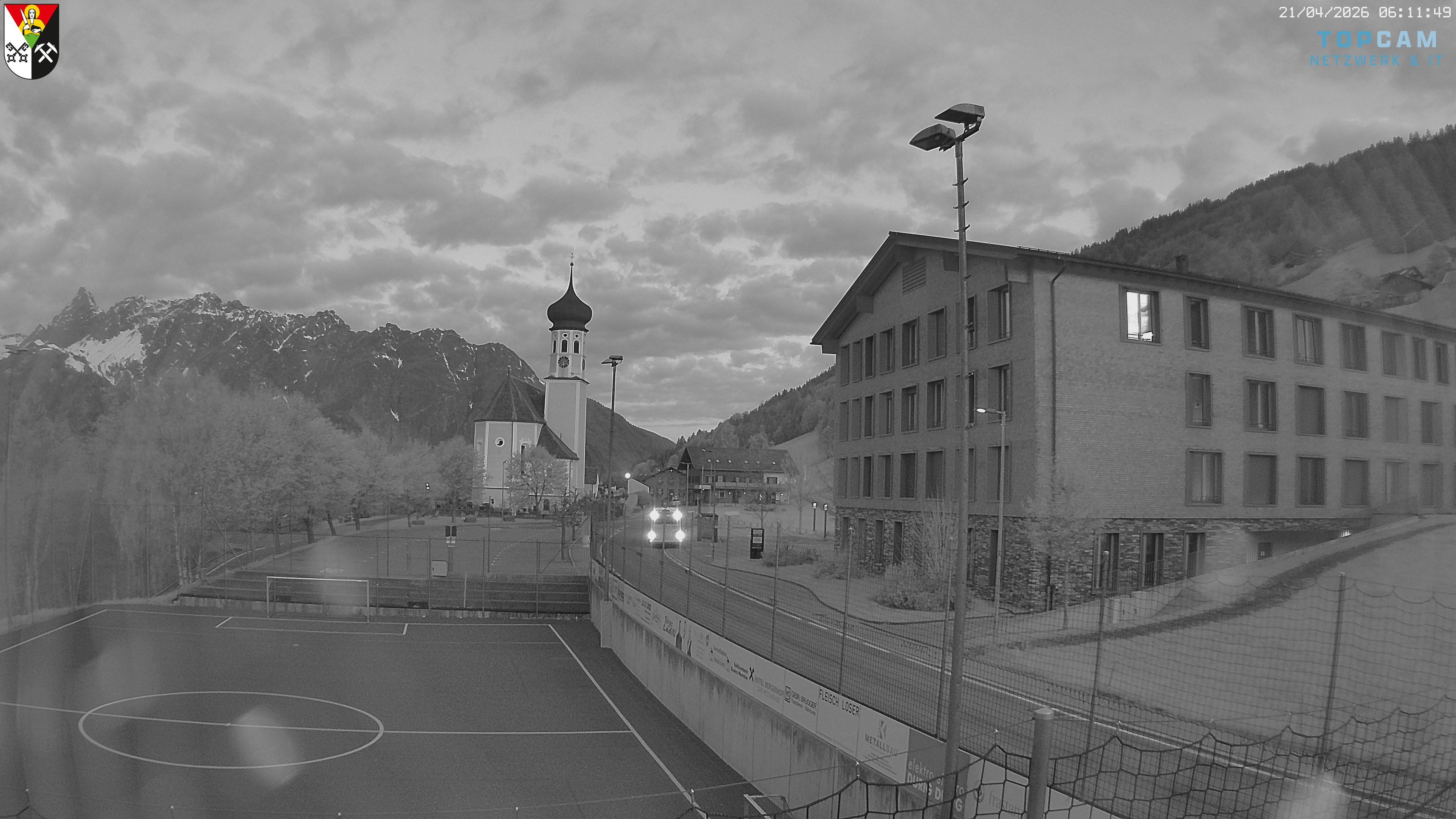 Archiv Foto Webcam Bartholomäberg - Kirche St. Bartholomäus