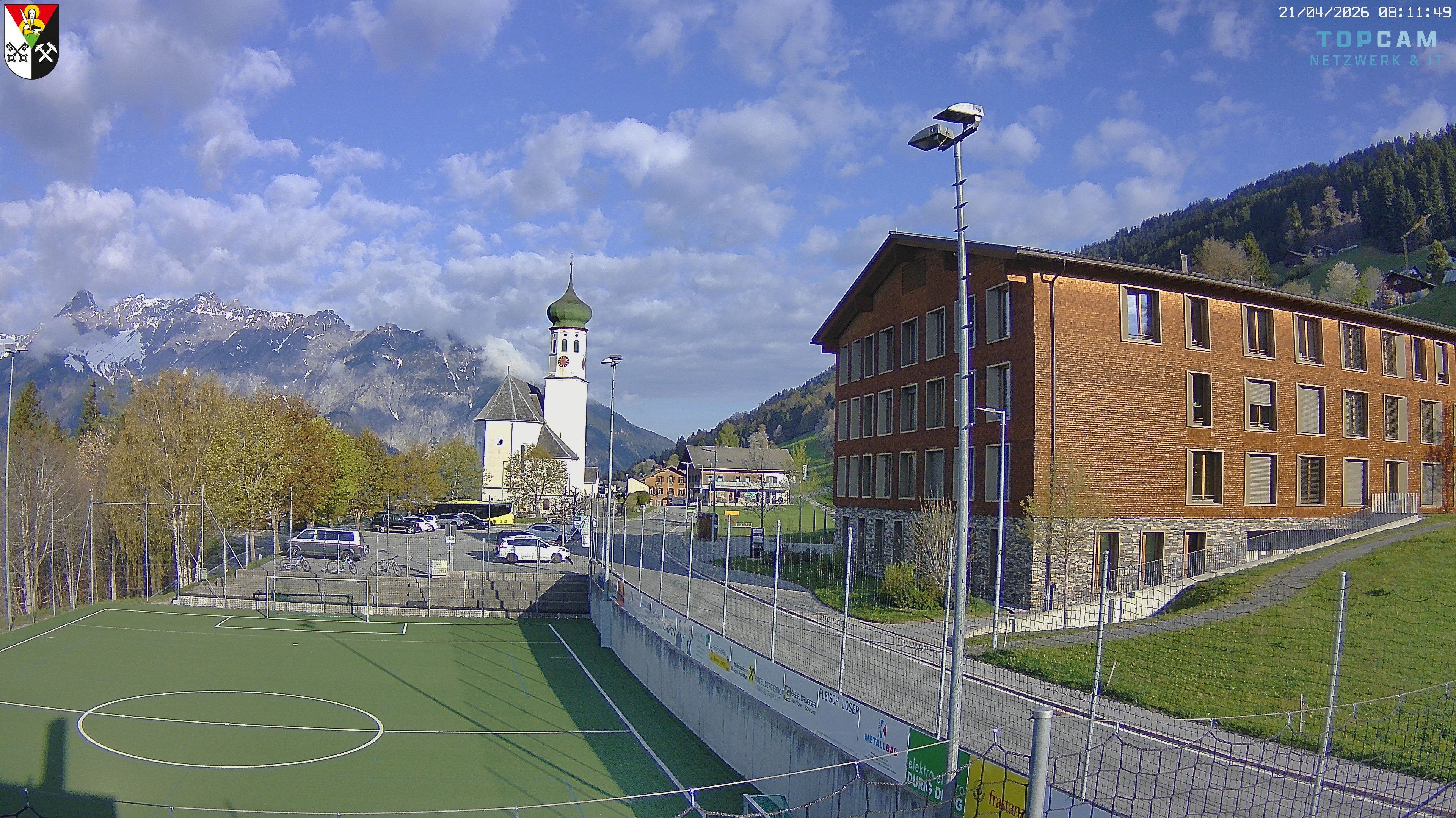 Archiv Foto Webcam Bartholomäberg - Kirche St. Bartholomäus