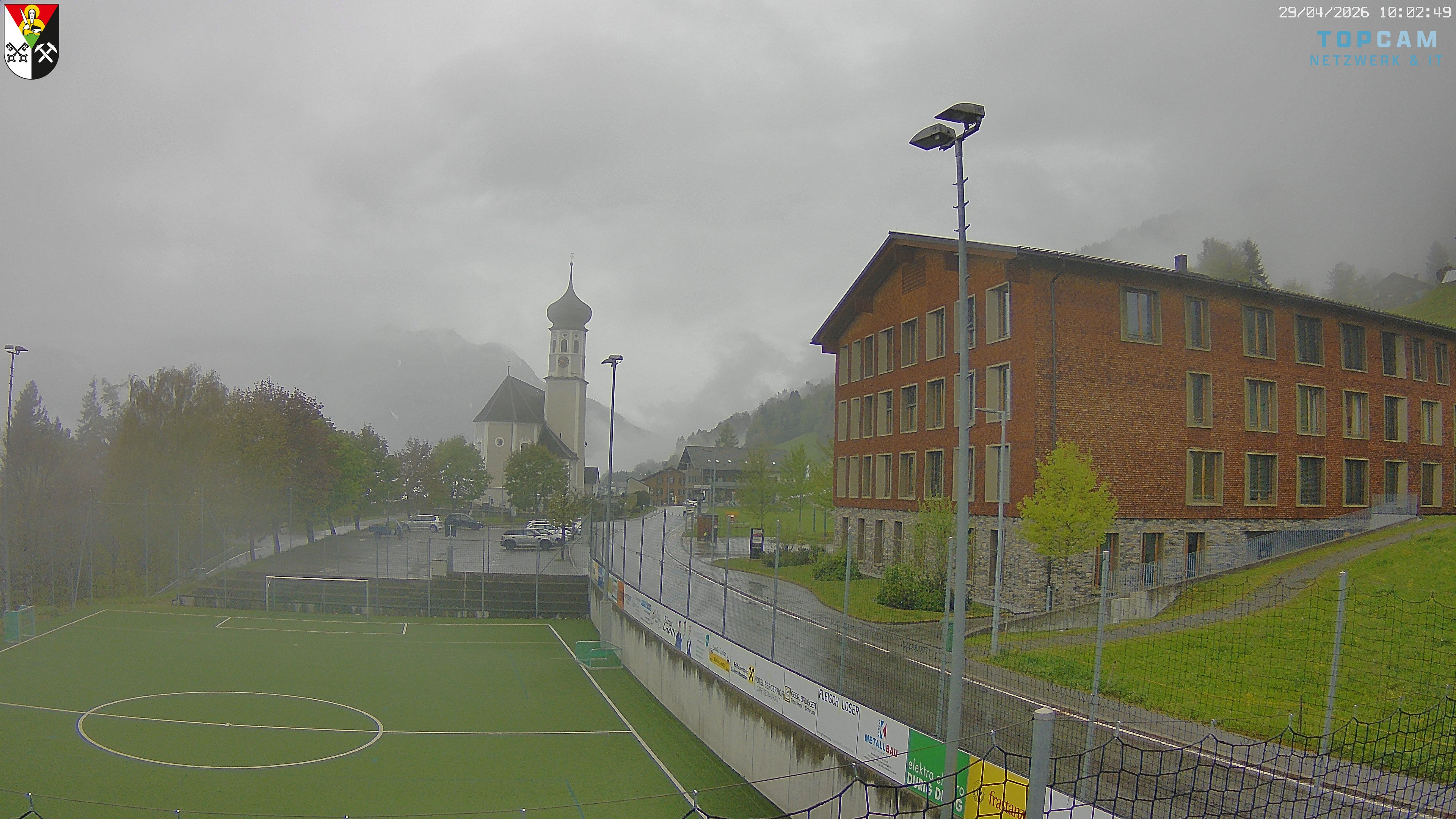 Archiv Foto Webcam Bartholomäberg - Kirche St. Bartholomäus