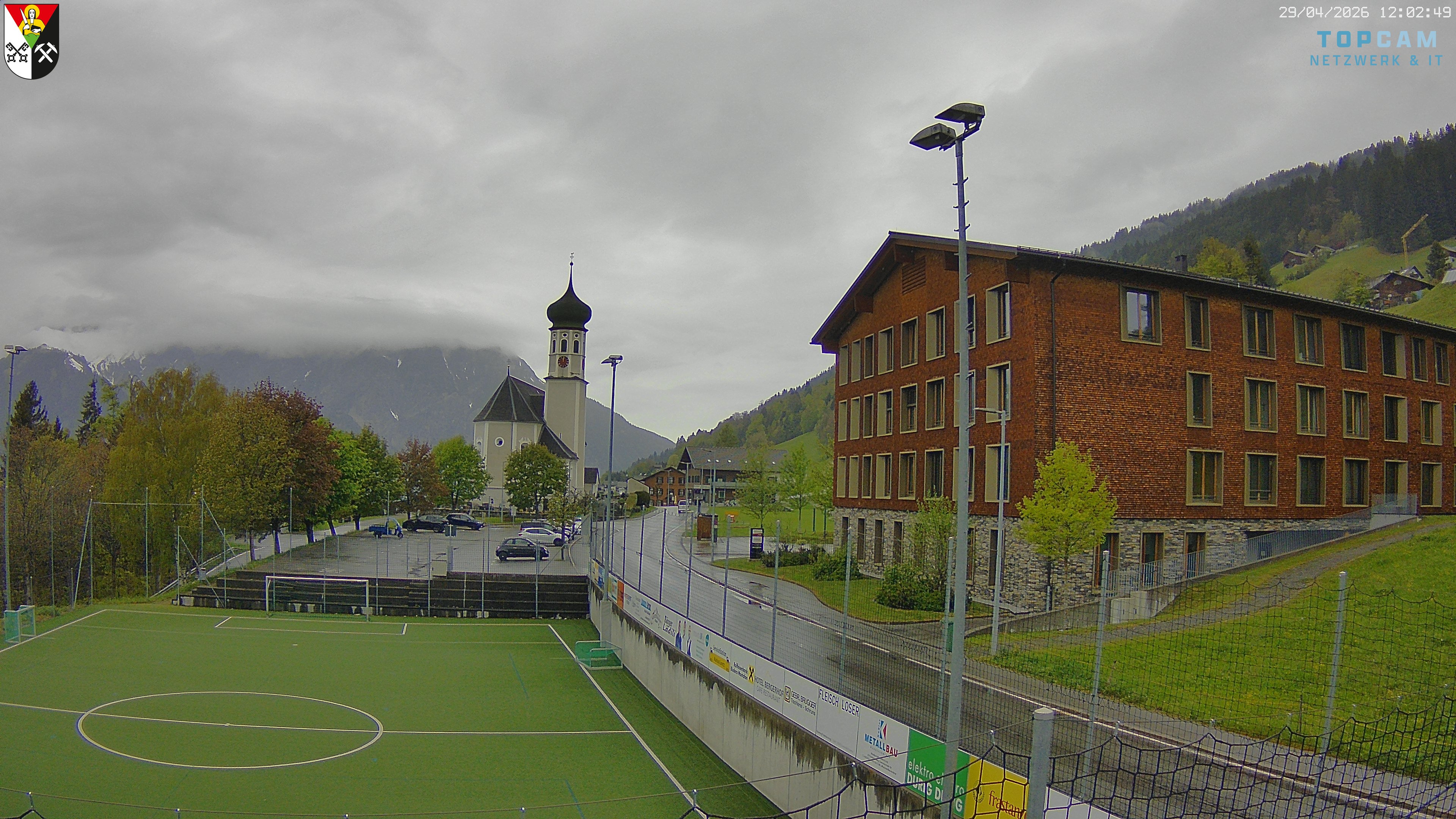 Archiv Foto Webcam Bartholomäberg - Kirche St. Bartholomäus