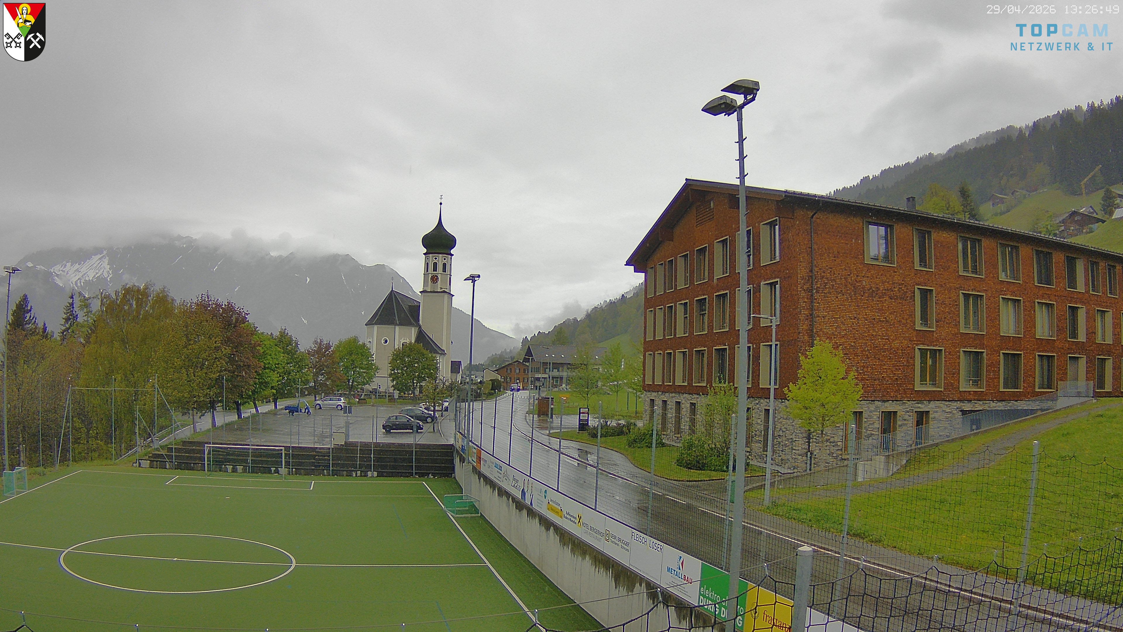 Archiv Foto Webcam Bartholomäberg - Kirche St. Bartholomäus