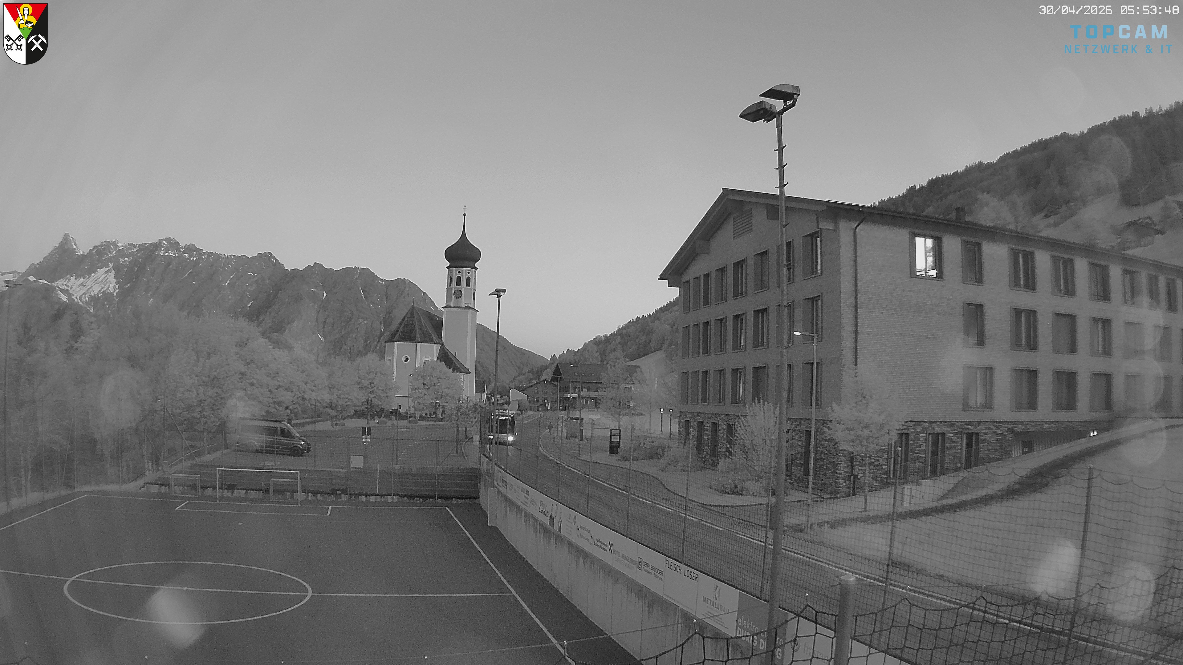 Archiv Foto Webcam Bartholomäberg - Kirche St. Bartholomäus