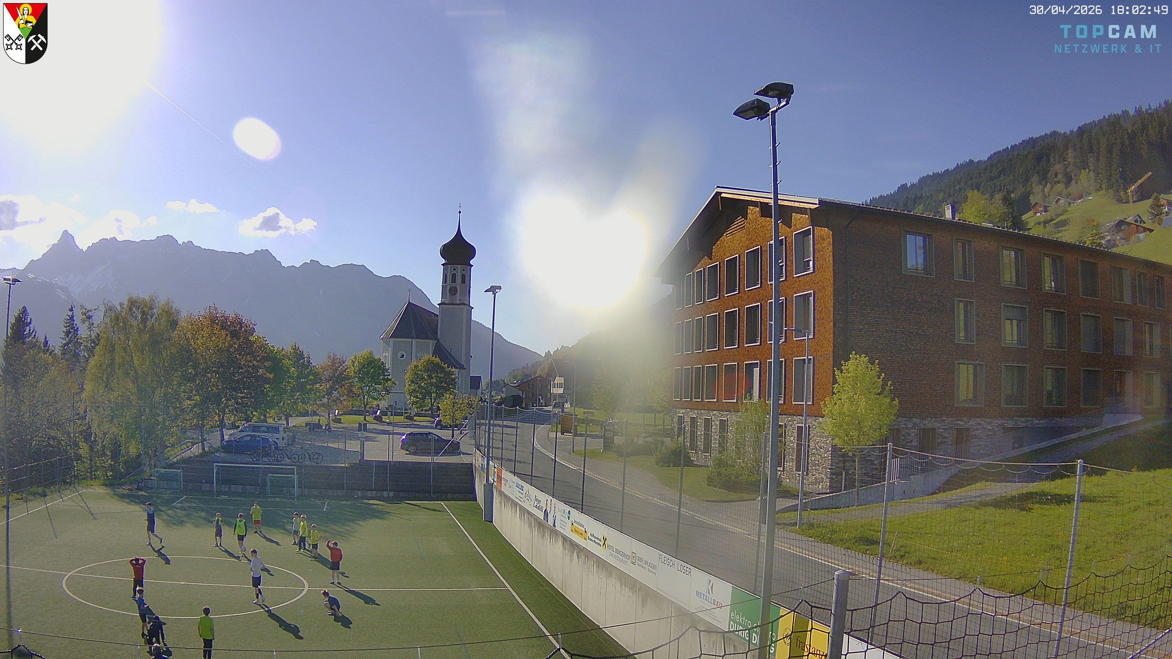 Archiv Foto Webcam Bartholomäberg - Kirche St. Bartholomäus