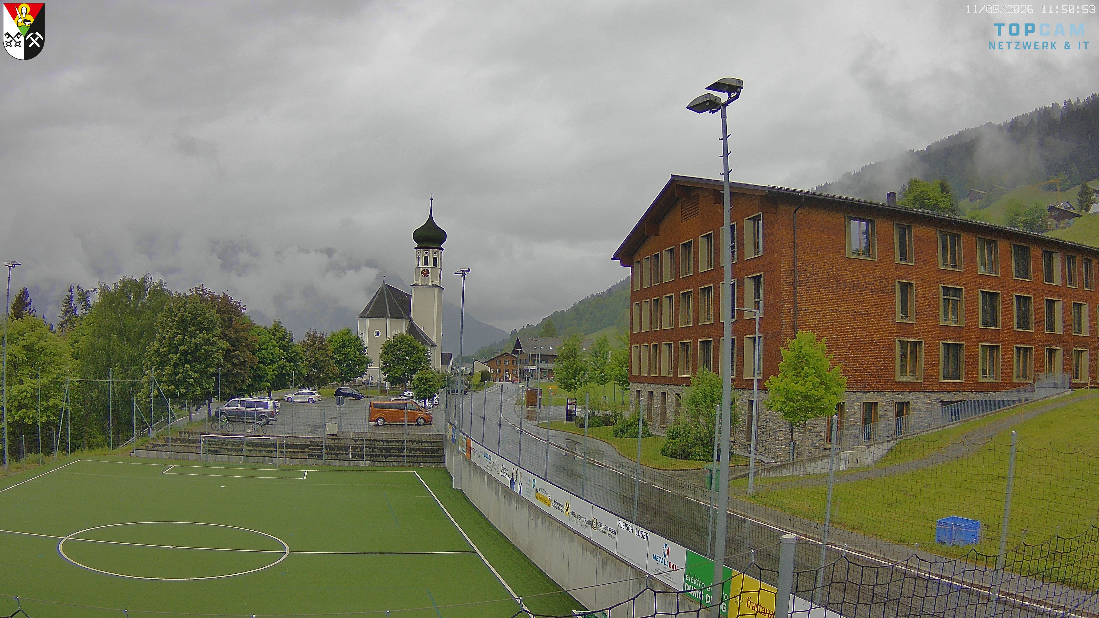 Archiv Foto Webcam Bartholomäberg - Kirche St. Bartholomäus