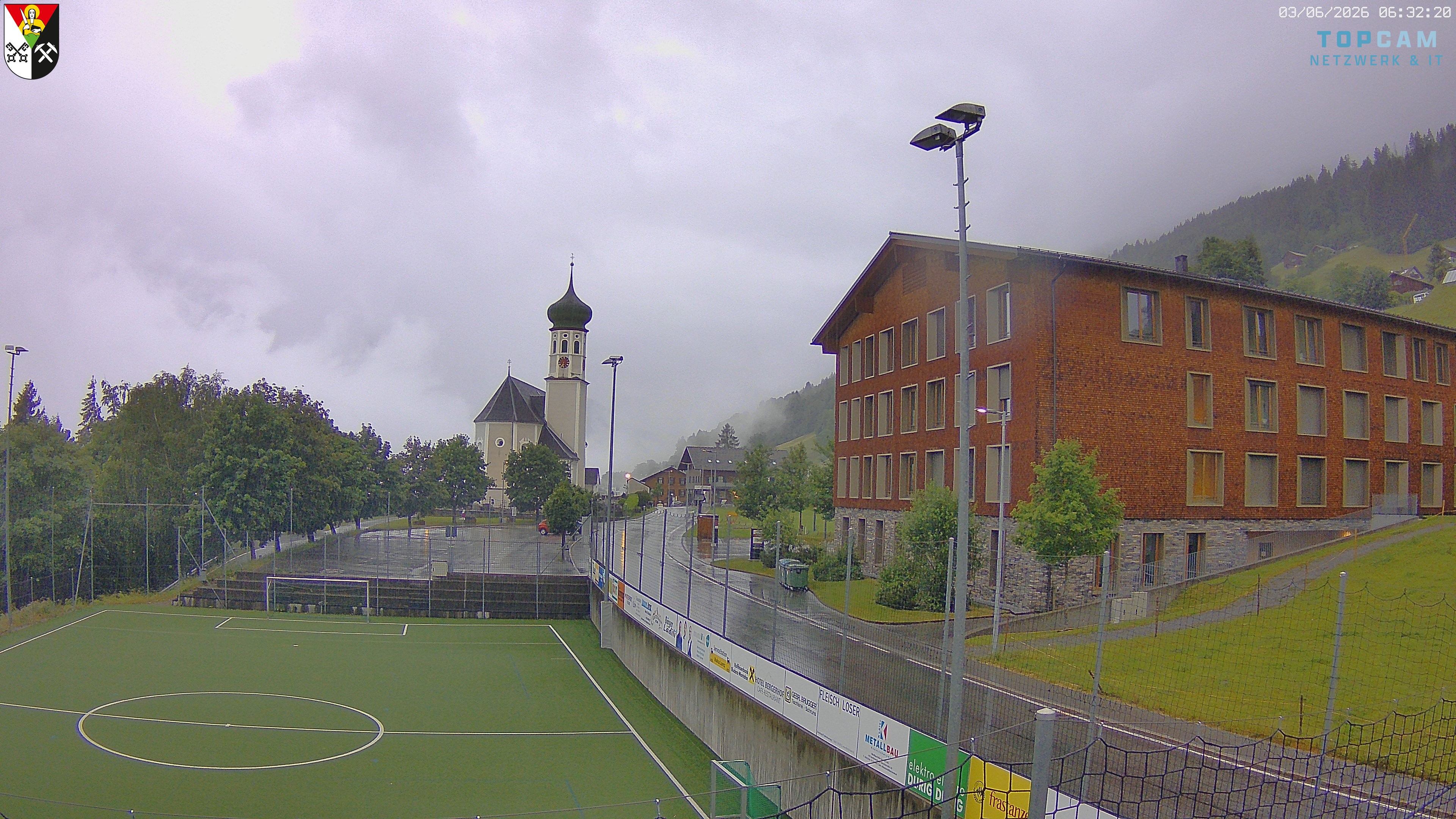 Archiv Foto Webcam Bartholomäberg - Kirche St. Bartholomäus