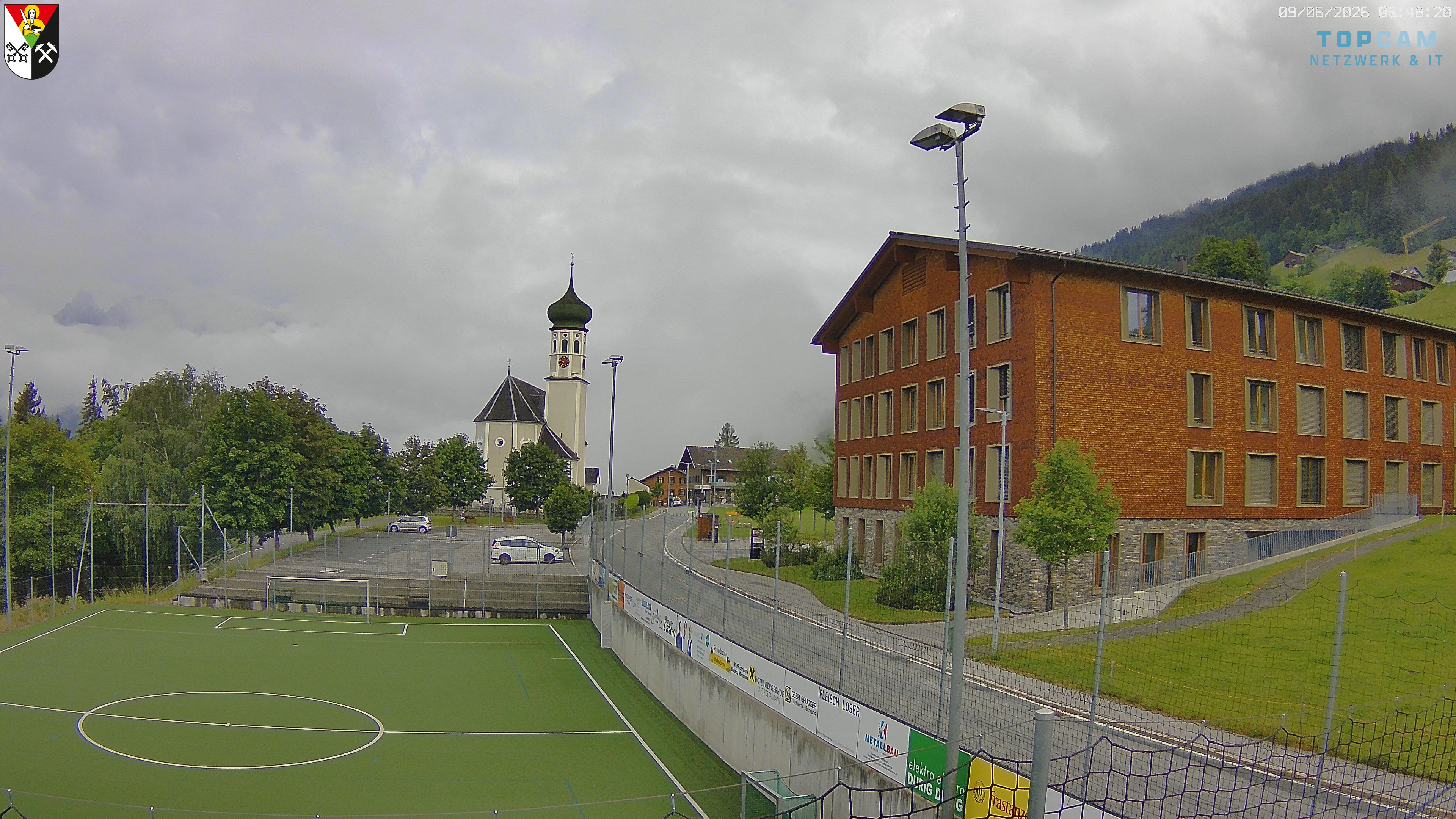 Archiv Foto Webcam Bartholomäberg - Kirche St. Bartholomäus