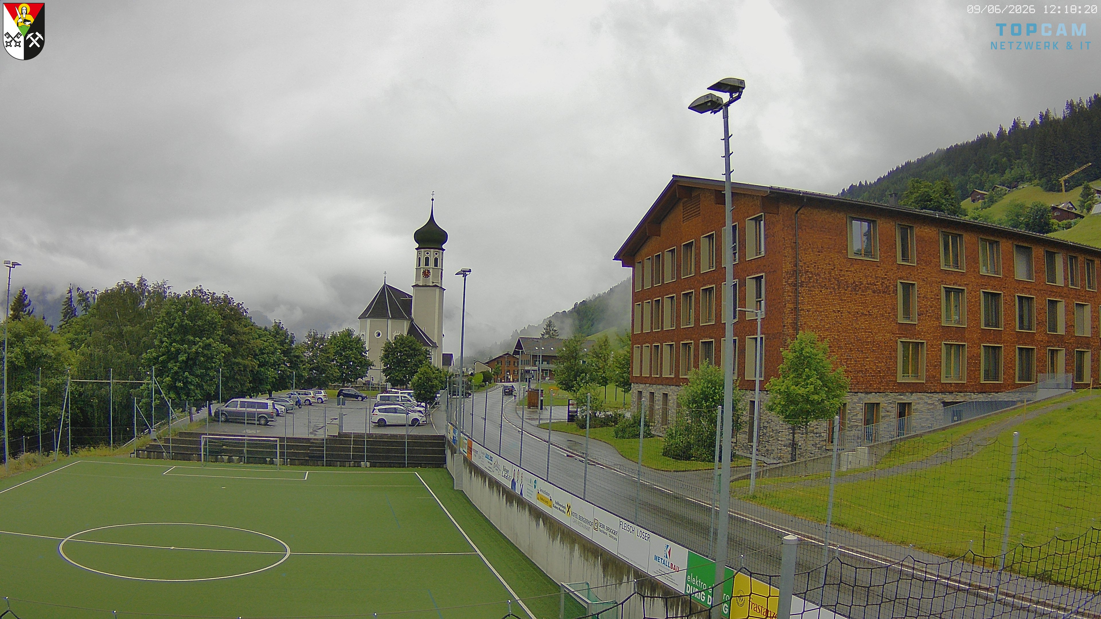Archiv Foto Webcam Bartholomäberg - Kirche St. Bartholomäus