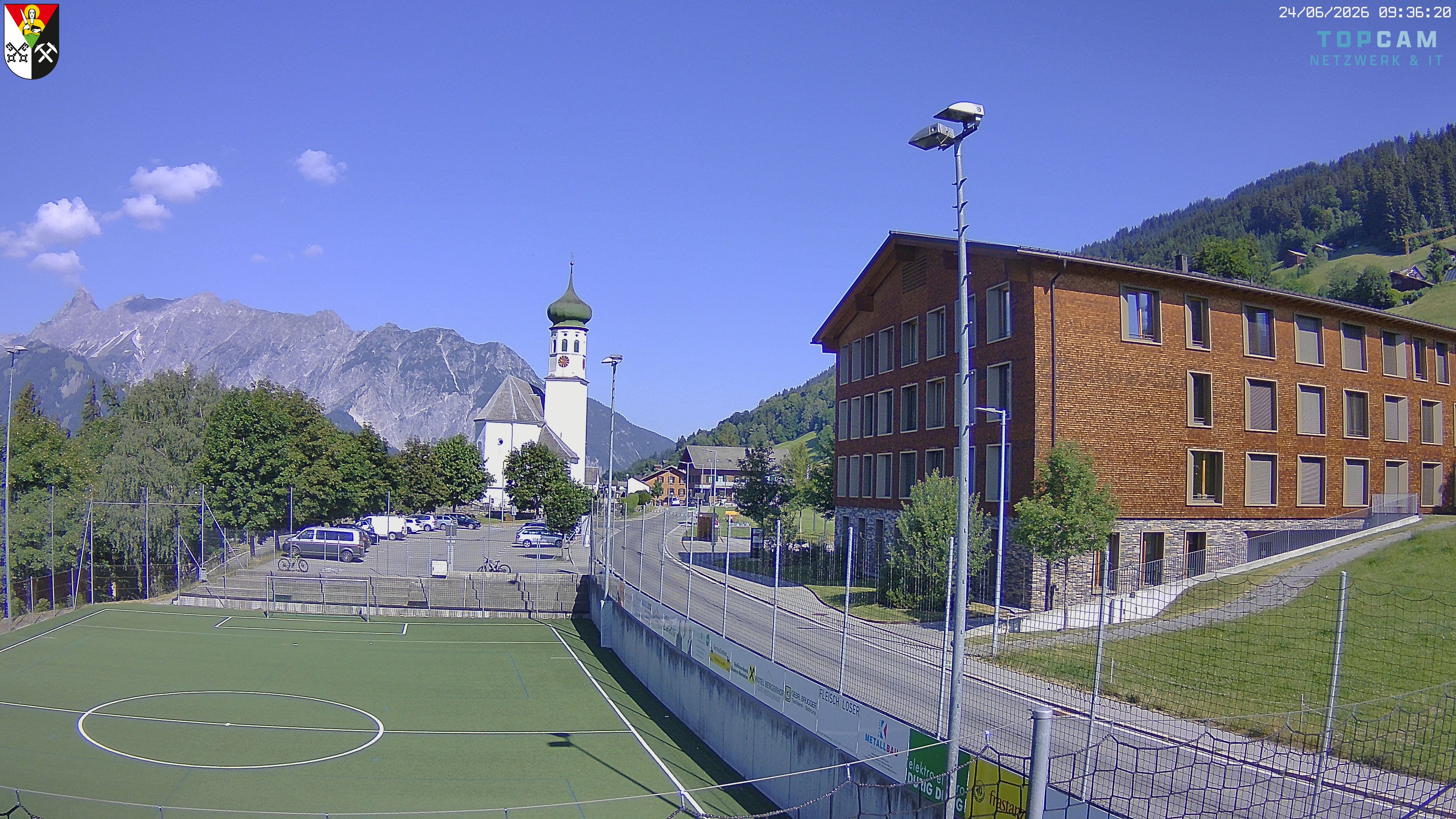Archiv Foto Webcam Bartholomäberg - Kirche St. Bartholomäus