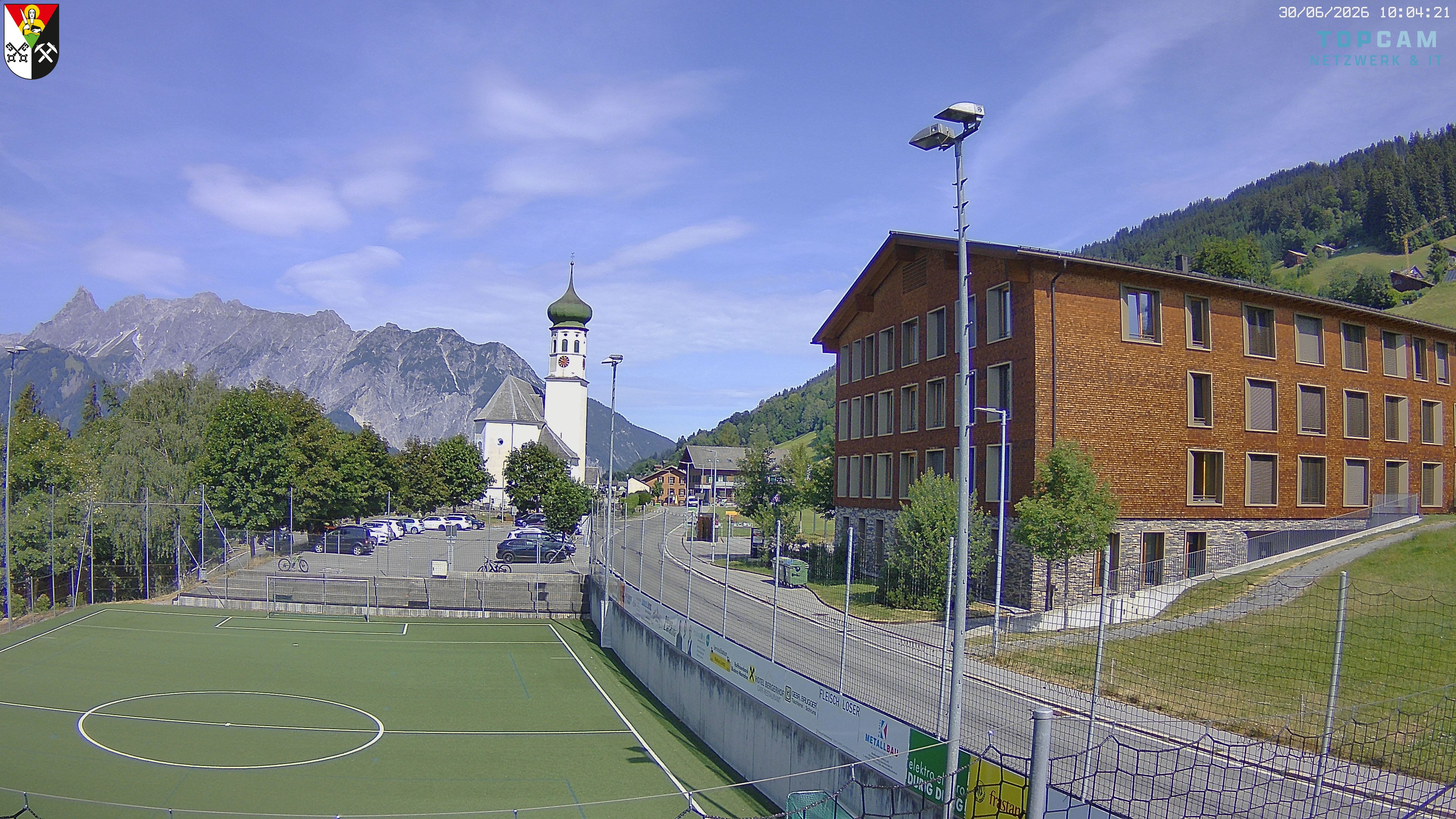 Archiv Foto Webcam Bartholomäberg - Kirche St. Bartholomäus