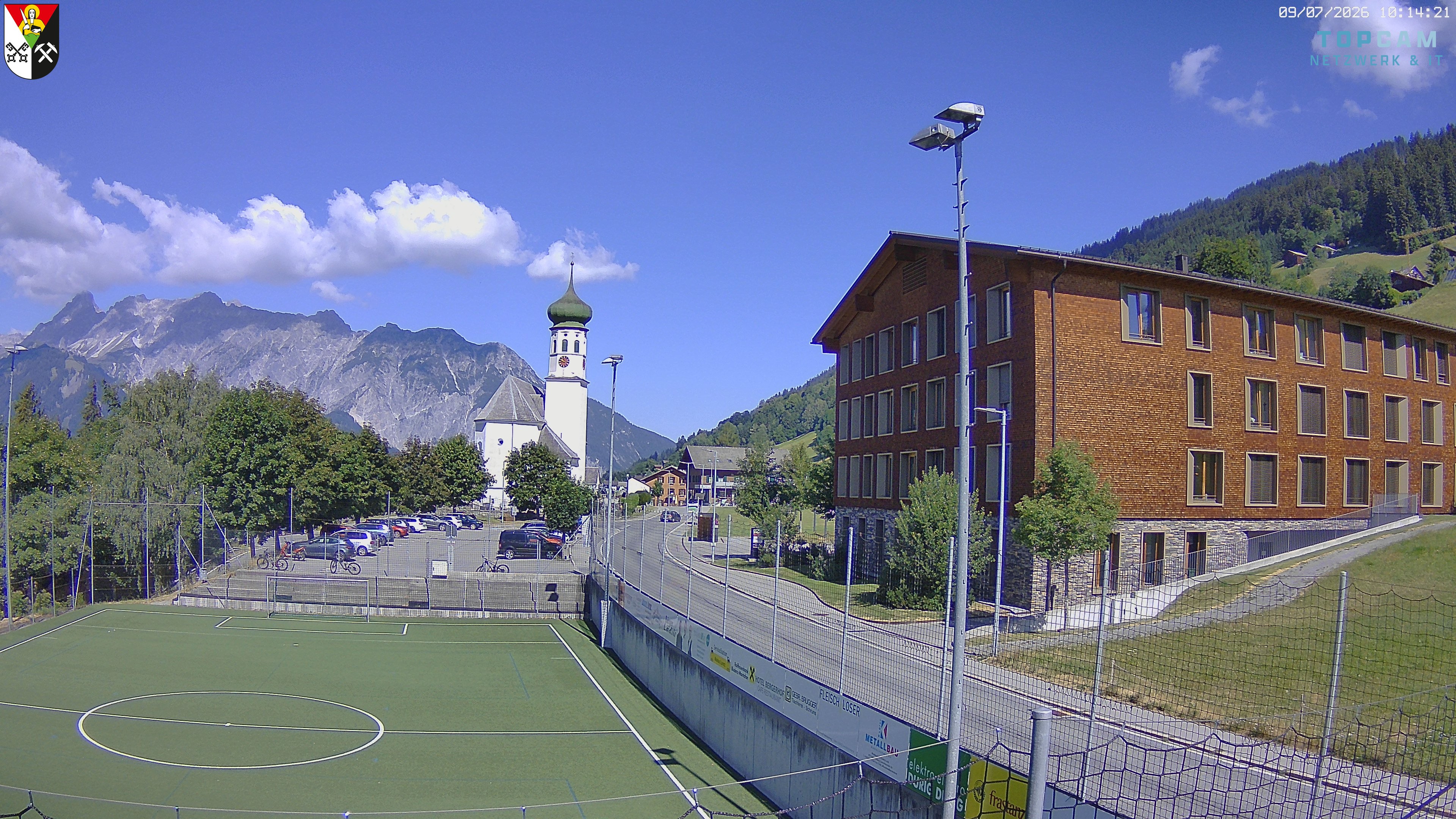 Archiv Foto Webcam Bartholomäberg - Kirche St. Bartholomäus