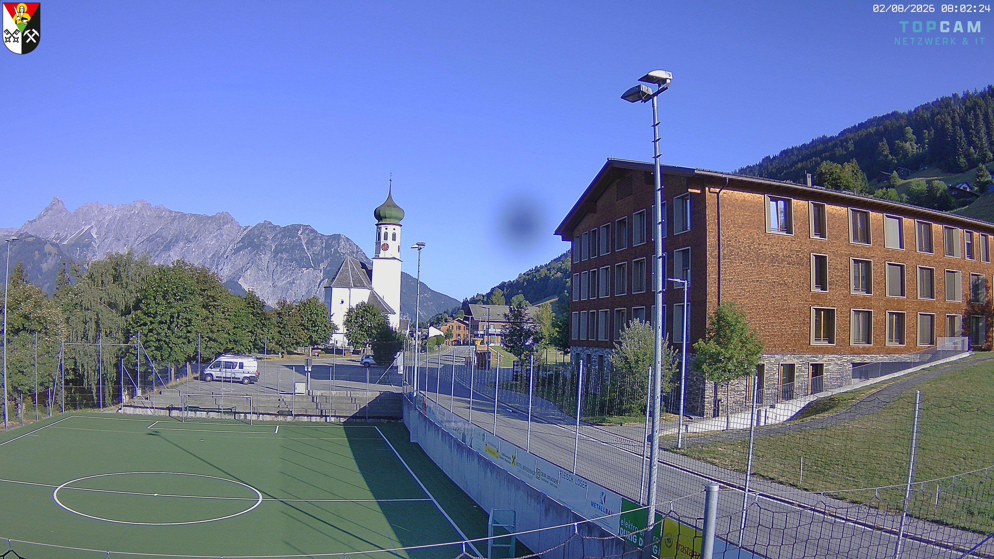 Archiv Foto Webcam Bartholomäberg - Kirche St. Bartholomäus