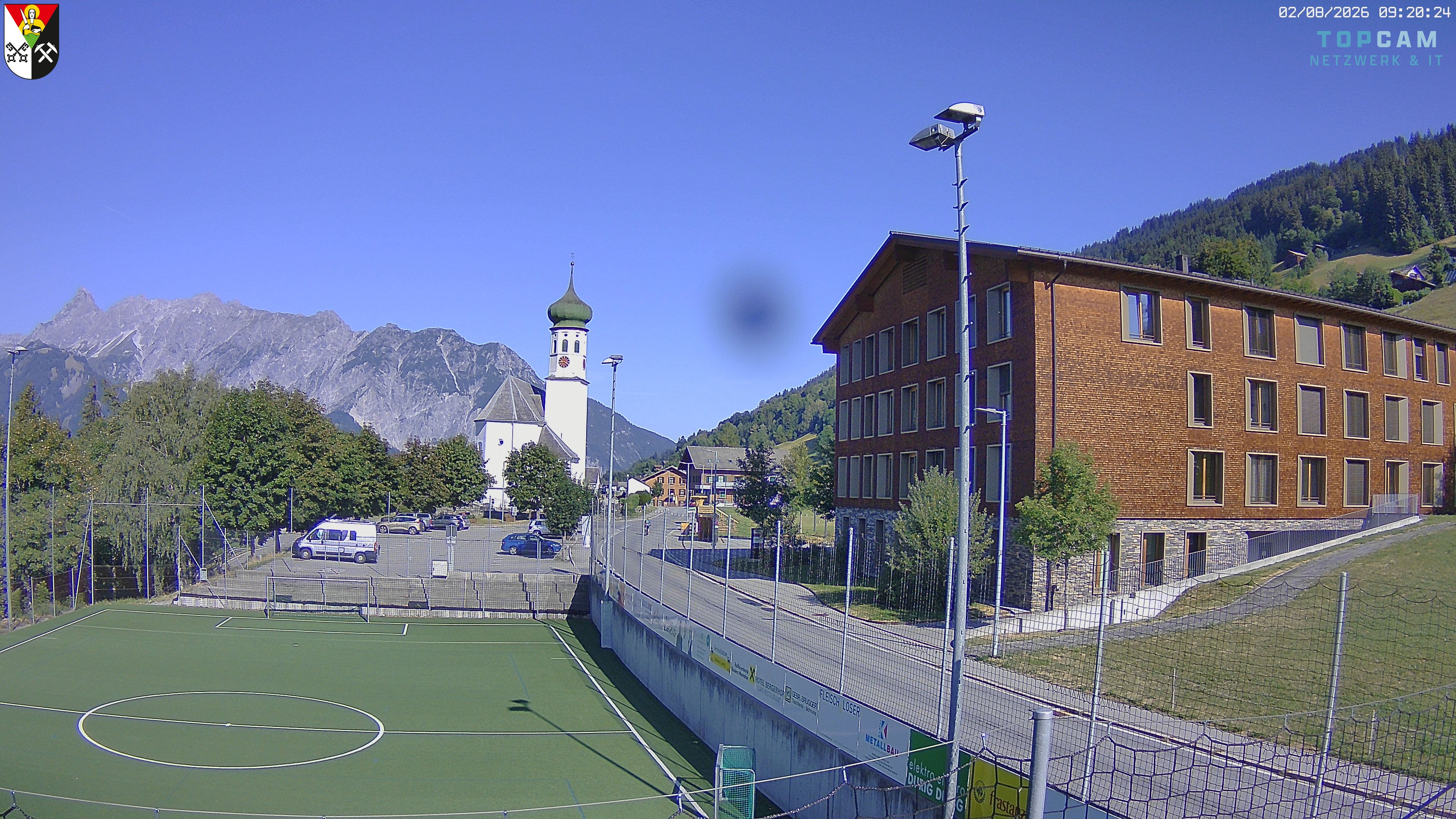 Archiv Foto Webcam Bartholomäberg - Kirche St. Bartholomäus
