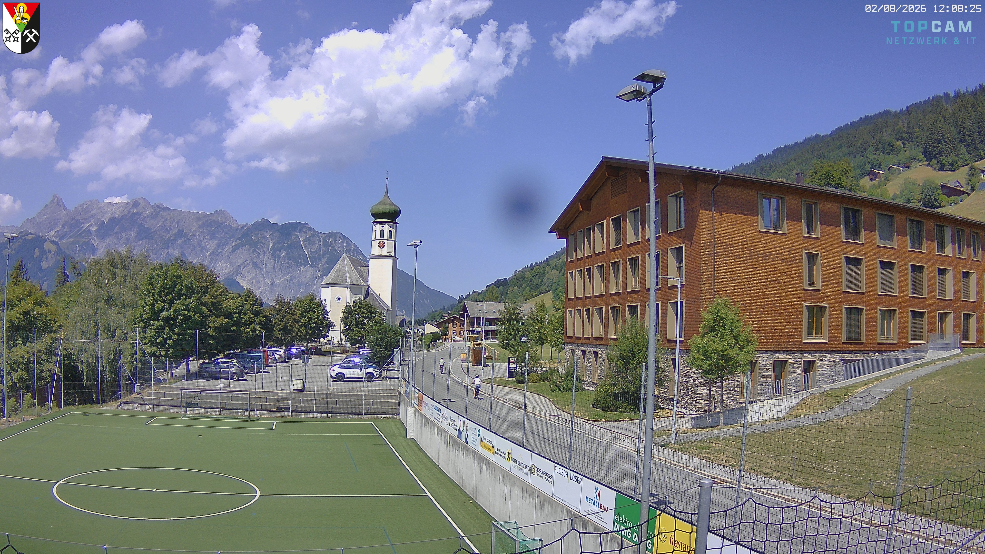 Archiv Foto Webcam Bartholomäberg - Kirche St. Bartholomäus