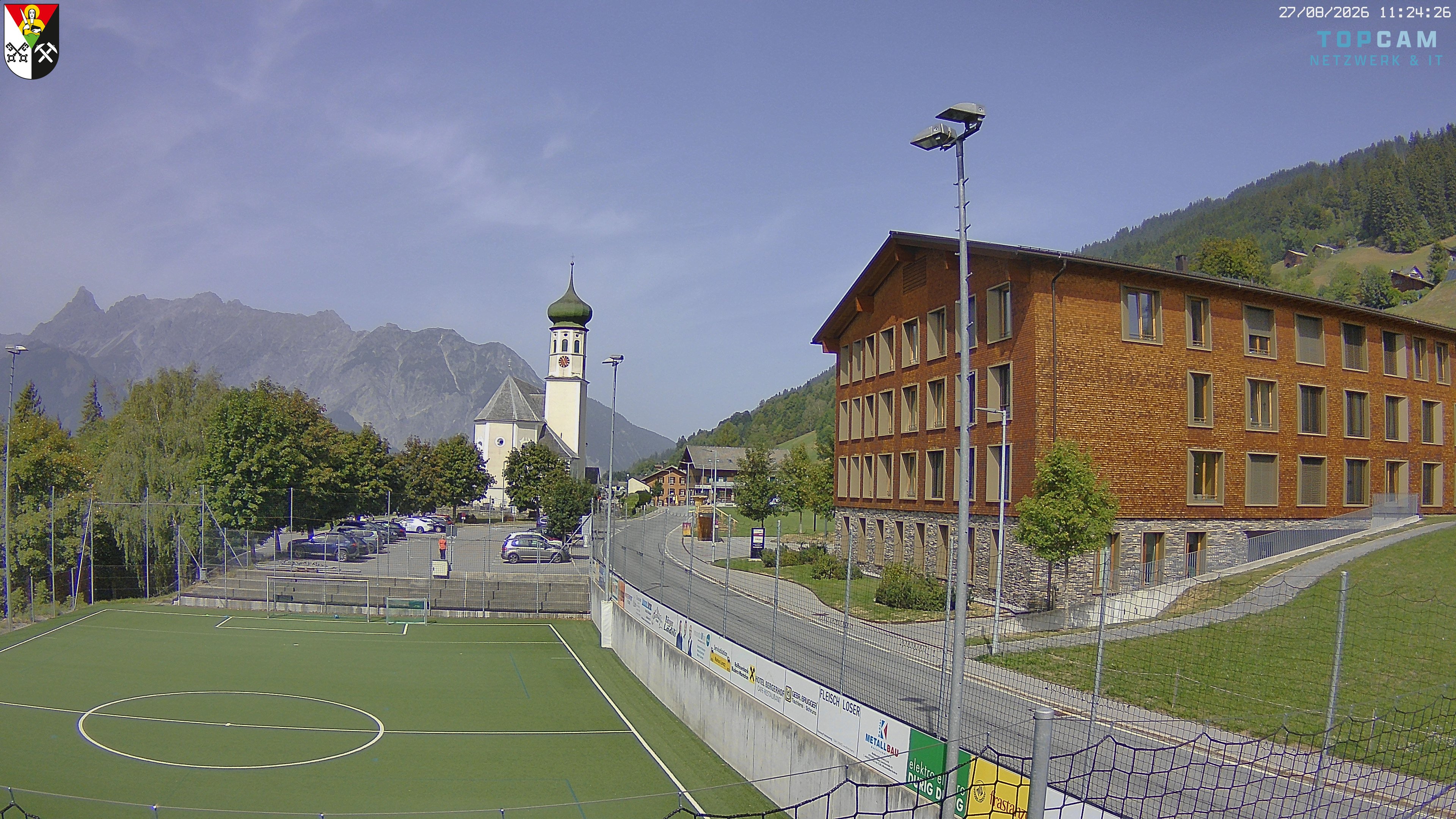 Archiv Foto Webcam Bartholomäberg - Kirche St. Bartholomäus