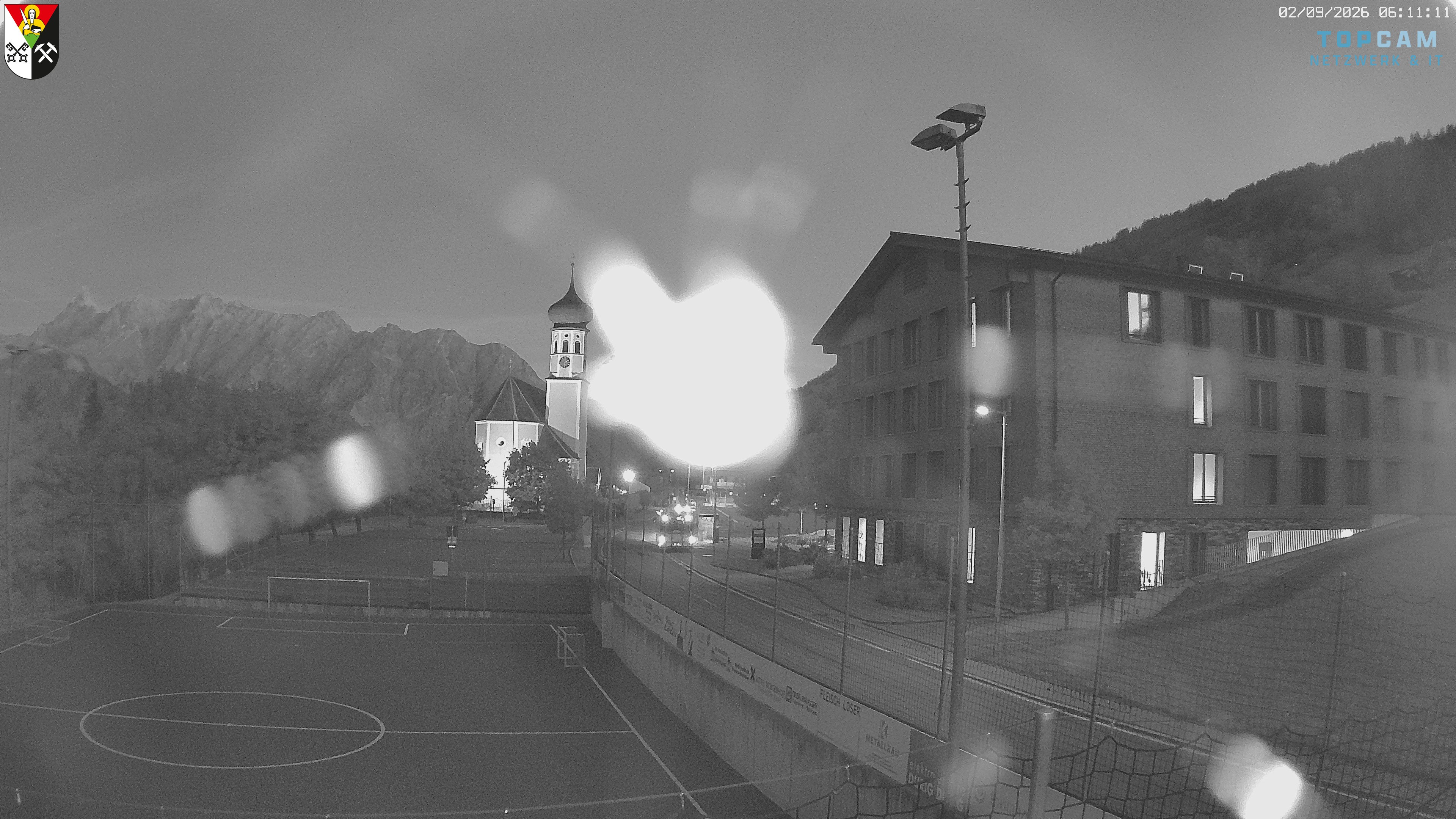 Archiv Foto Webcam Bartholomäberg - Kirche St. Bartholomäus