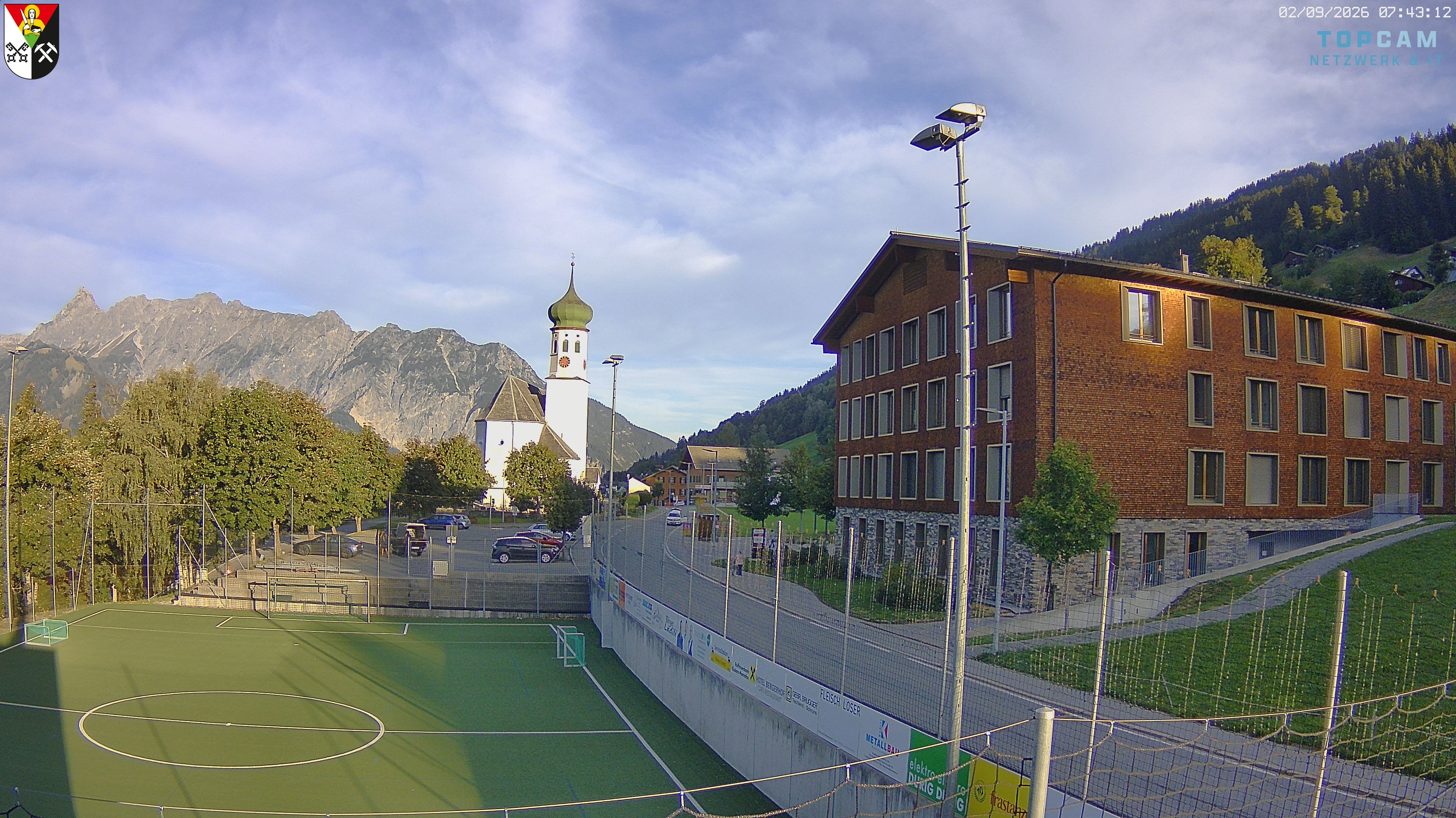Archiv Foto Webcam Bartholomäberg - Kirche St. Bartholomäus