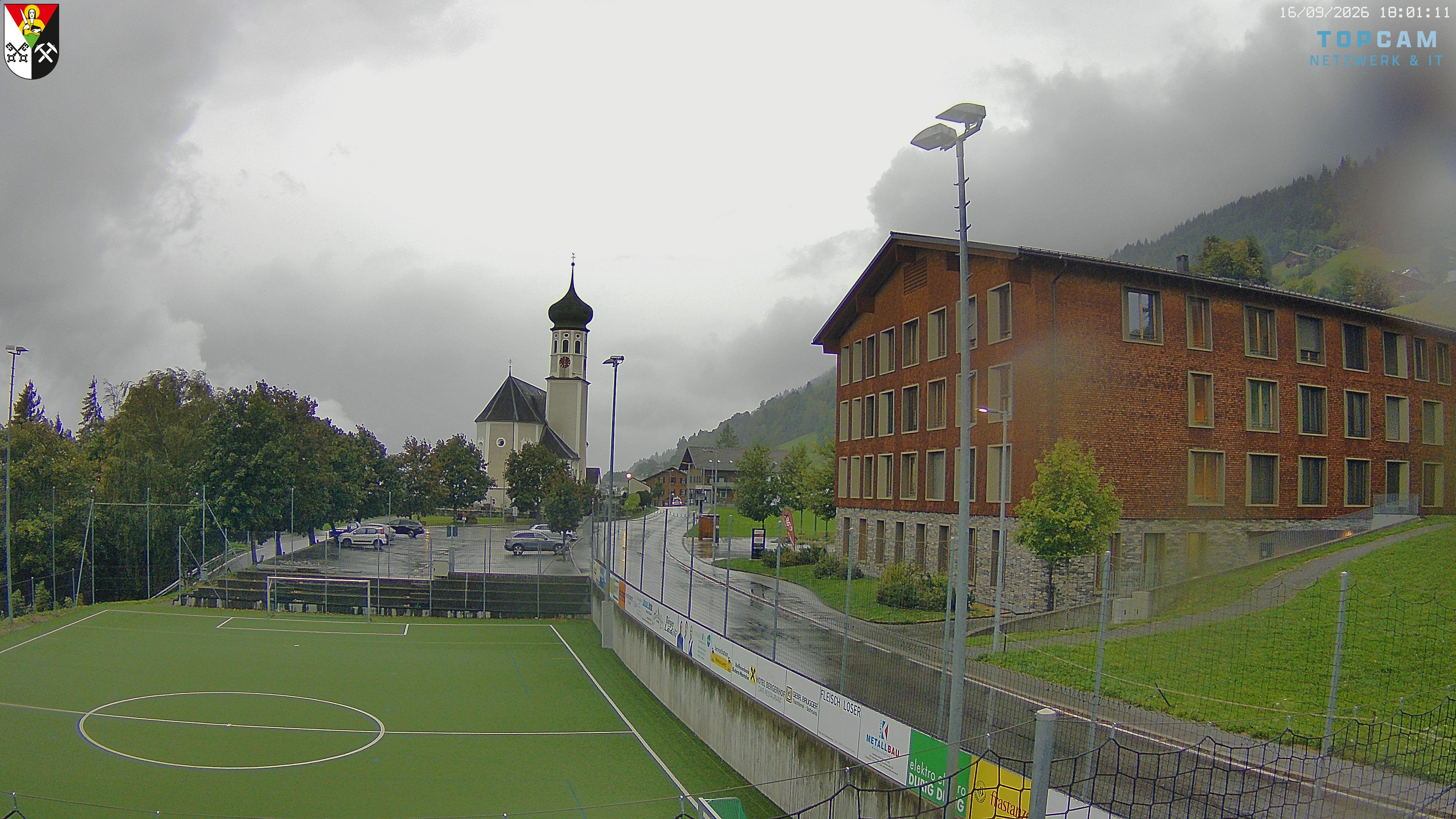 Archiv Foto Webcam Bartholomäberg - Kirche St. Bartholomäus