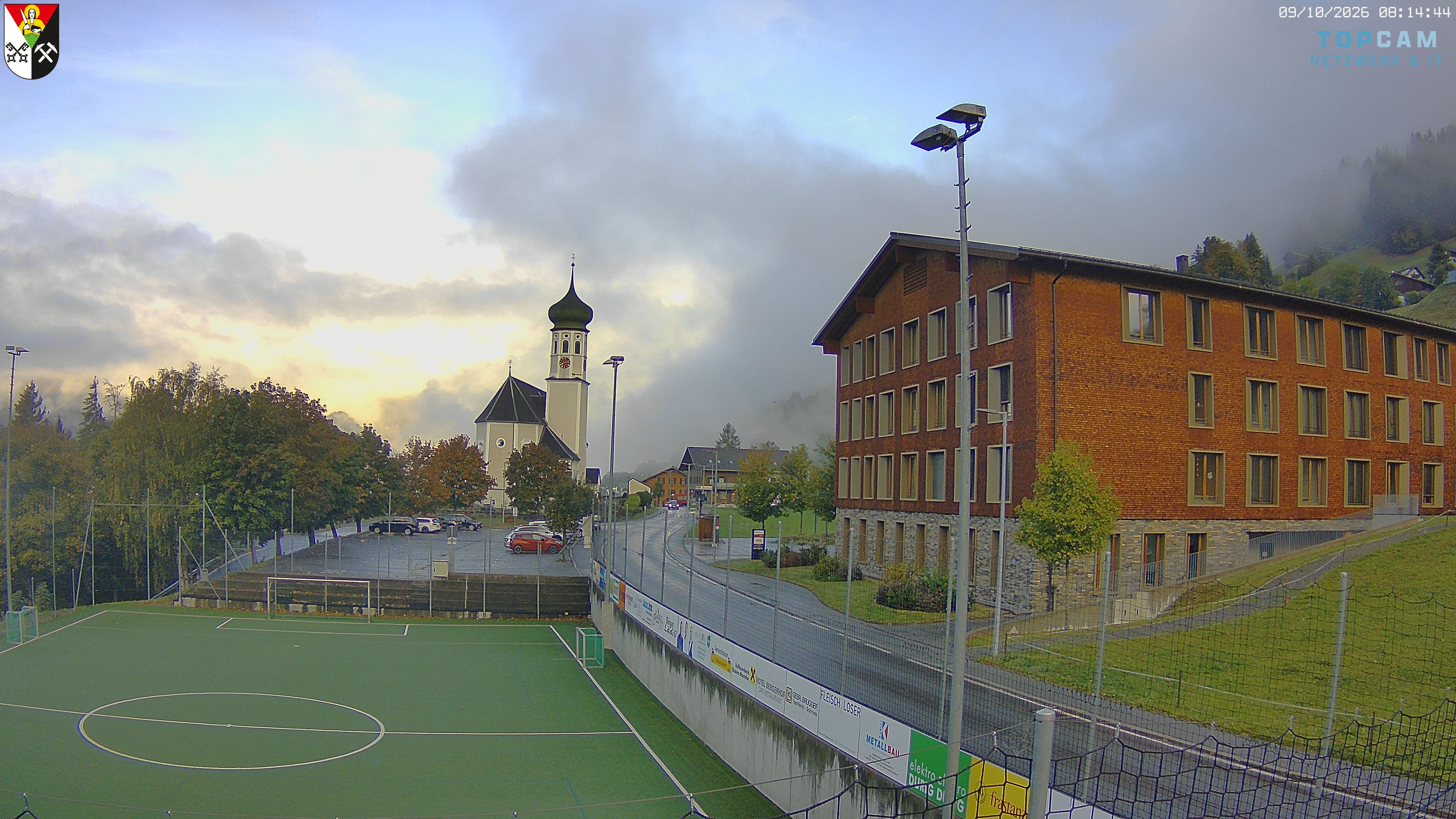 Archiv Foto Webcam Bartholomäberg - Kirche St. Bartholomäus
