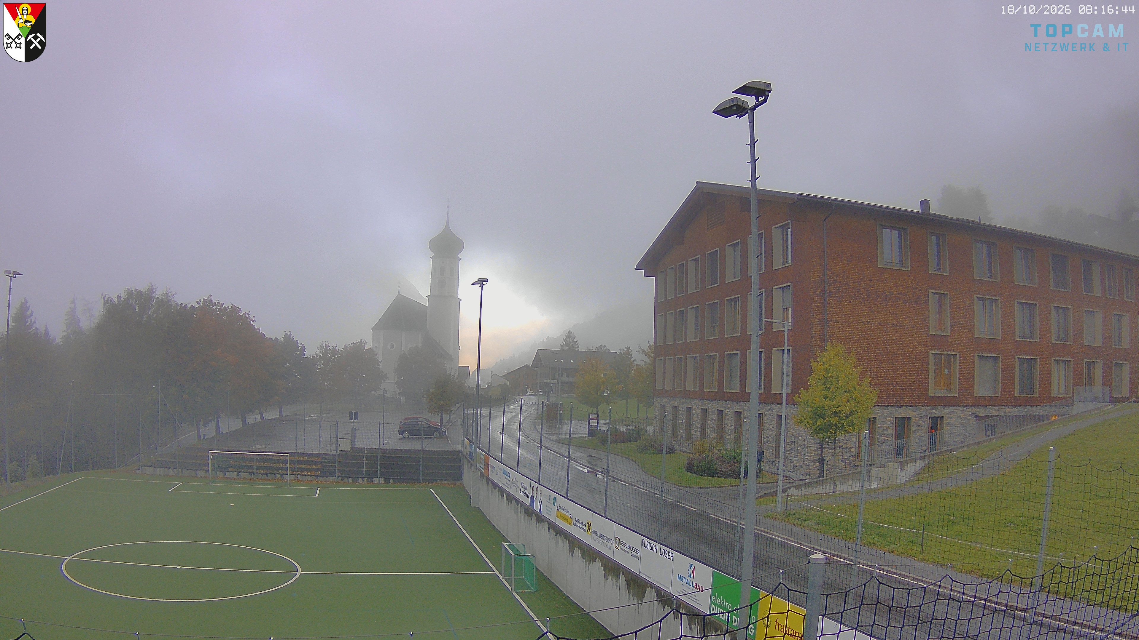 Archived image Webcam Bartholomäberg: St. Bartholomäus