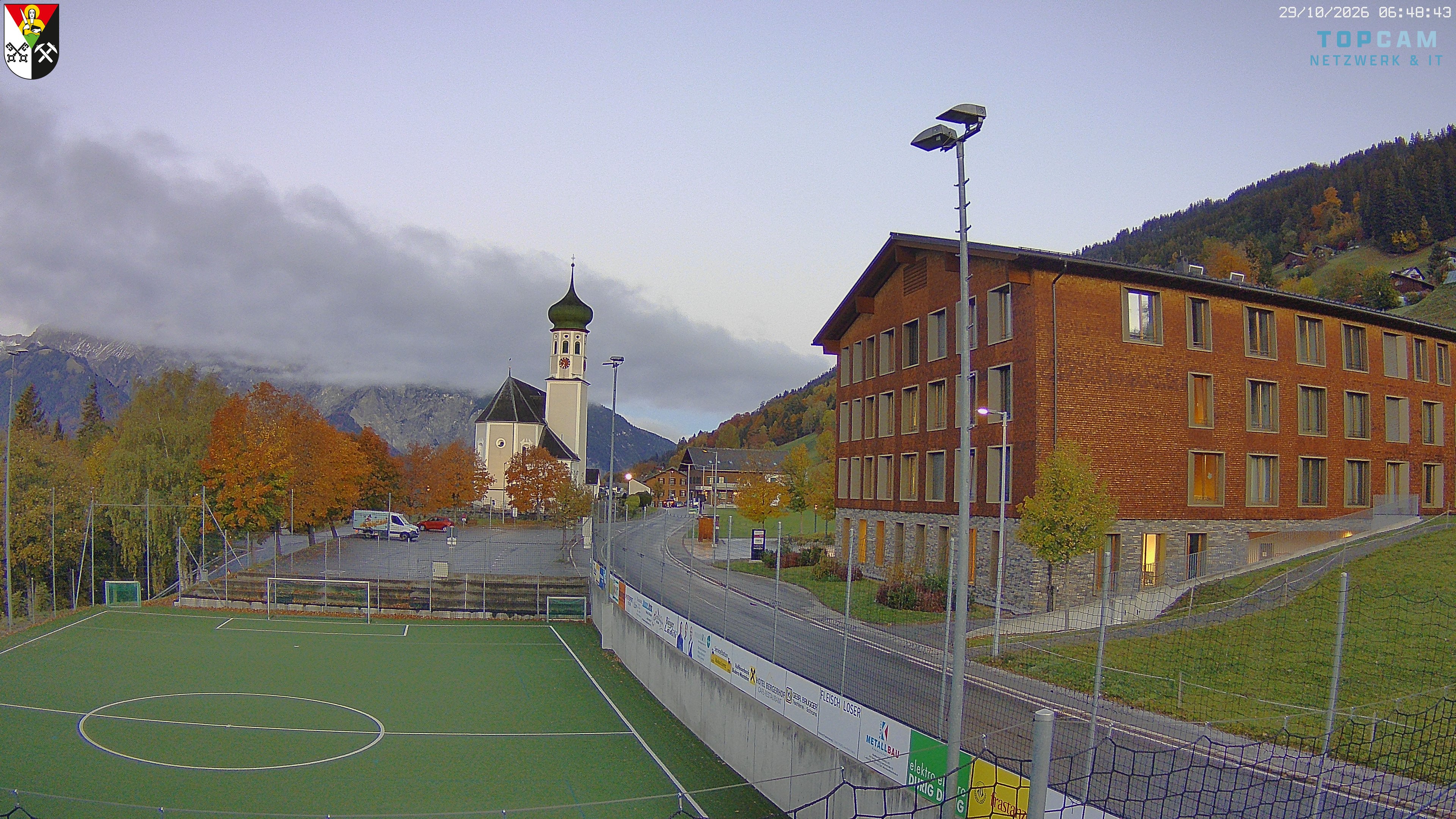 Archiv Foto Webcam Bartholomäberg - Kirche St. Bartholomäus