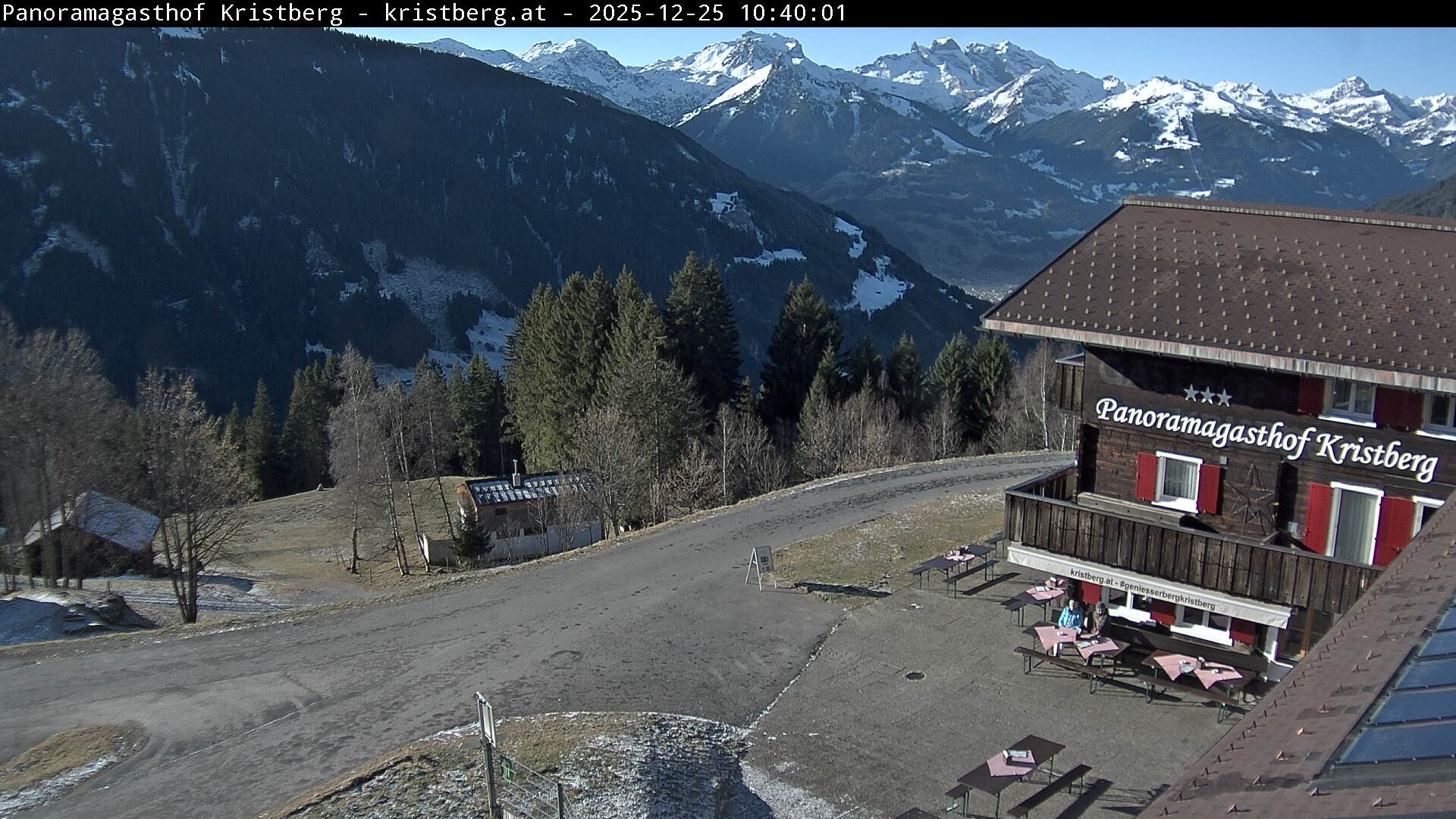 Archiv Foto Webcam Silbertal: Panoramagasthof Kristberg