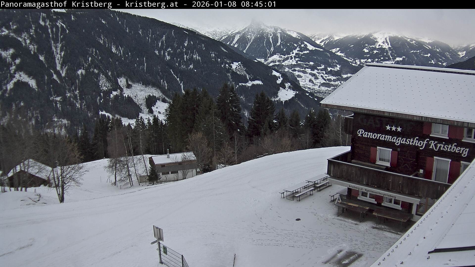 Archiv Foto Webcam Silbertal: Panoramagasthof Kristberg