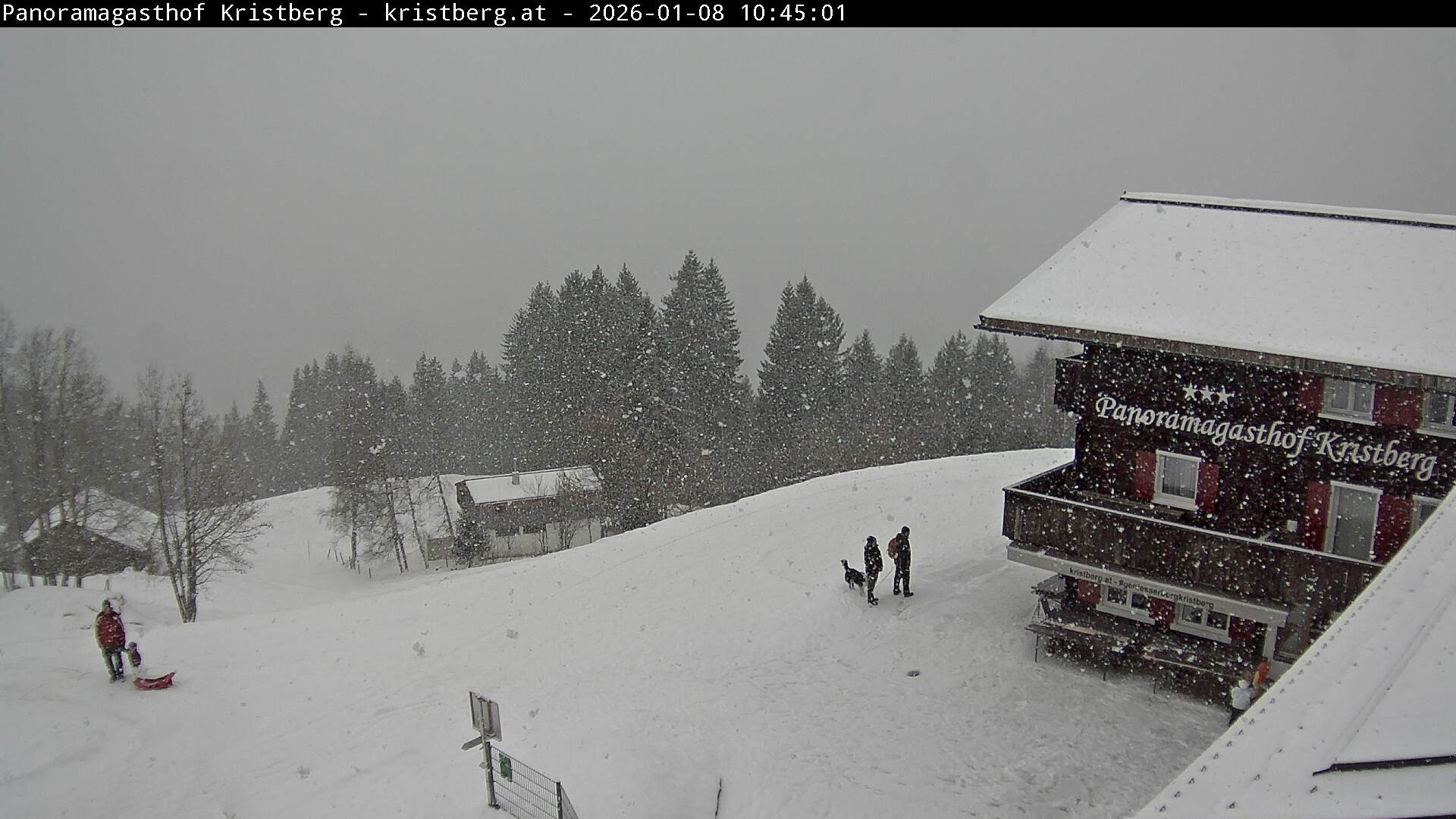 Archiv Foto Webcam Silbertal: Panoramagasthof Kristberg