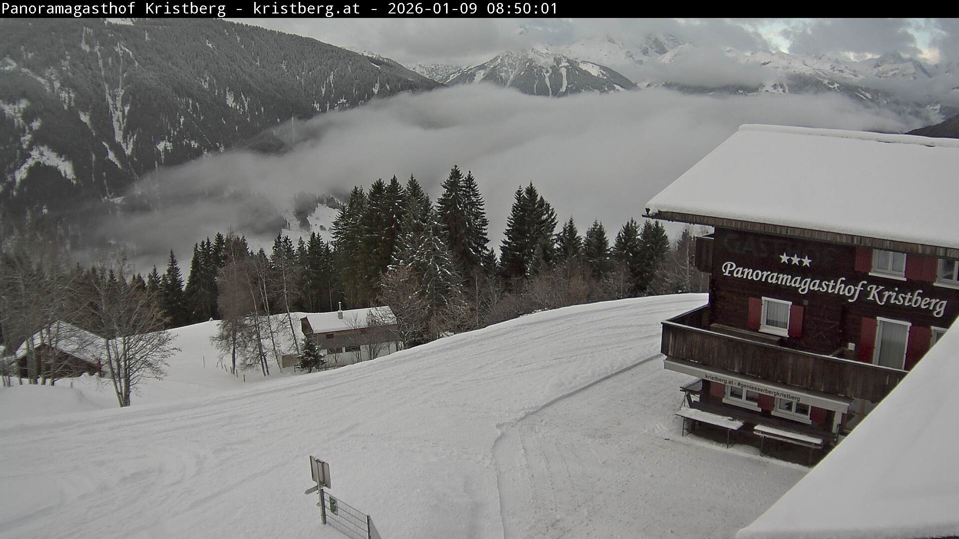 Archiv Foto Webcam Silbertal: Panoramagasthof Kristberg