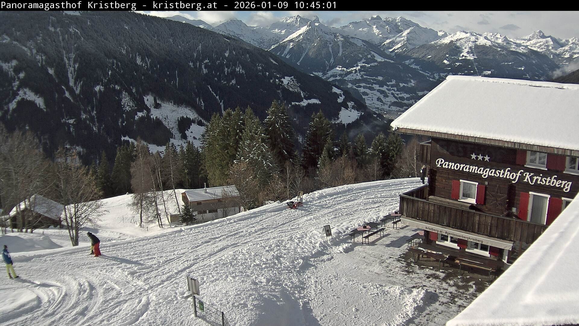 Archiv Foto Webcam Silbertal: Panoramagasthof Kristberg