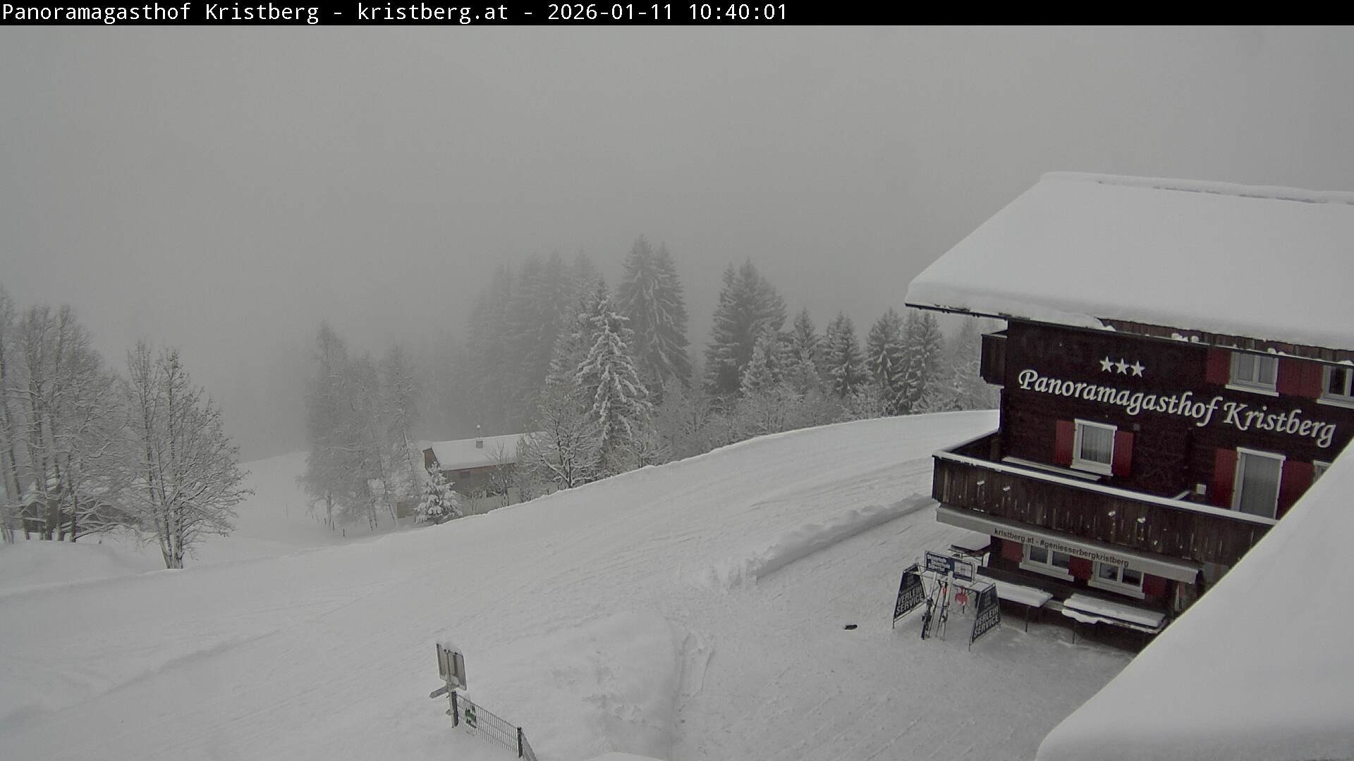 Archiv Foto Webcam Silbertal: Panoramagasthof Kristberg