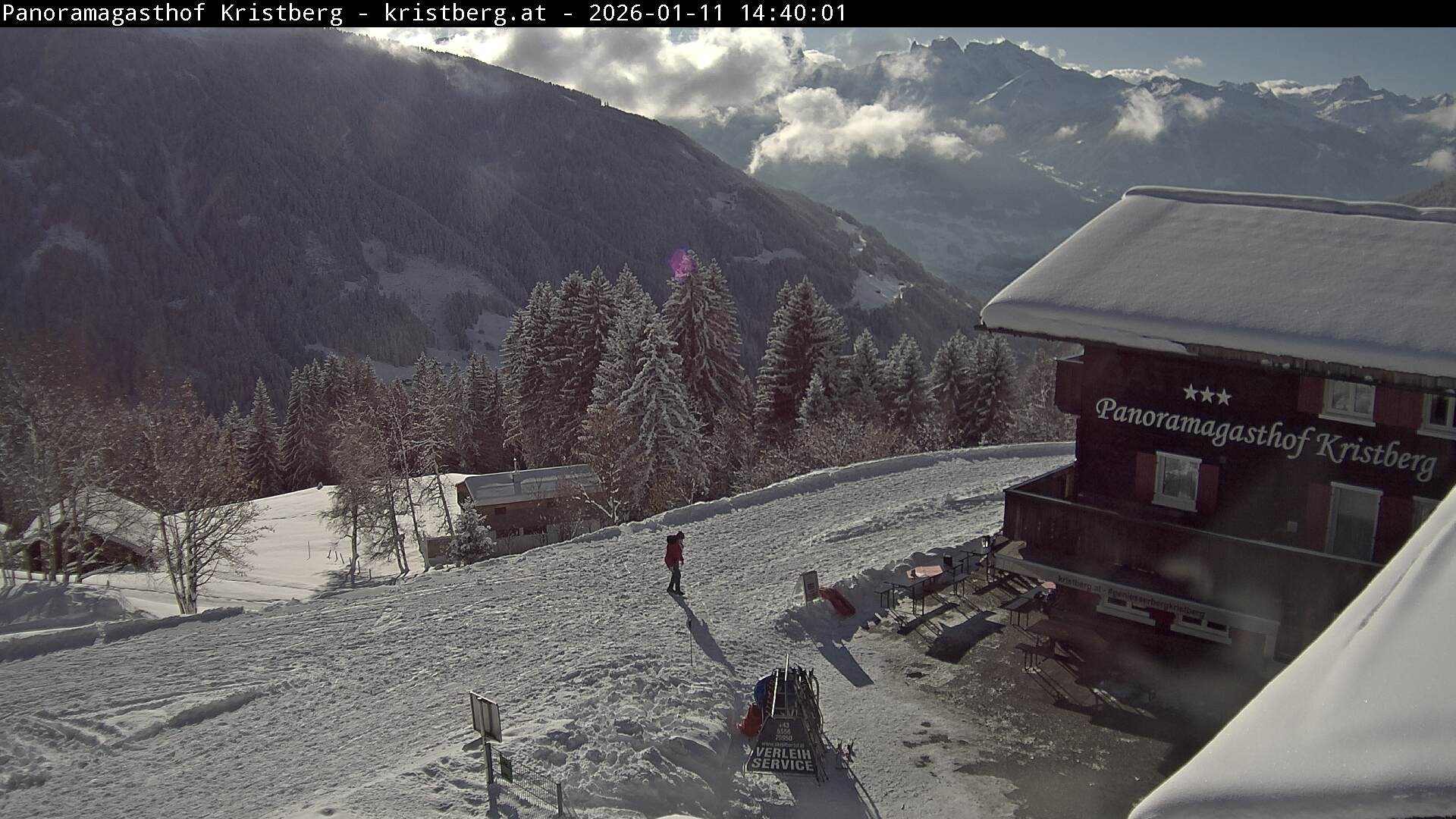 Archiv Foto Webcam Silbertal: Panoramagasthof Kristberg
