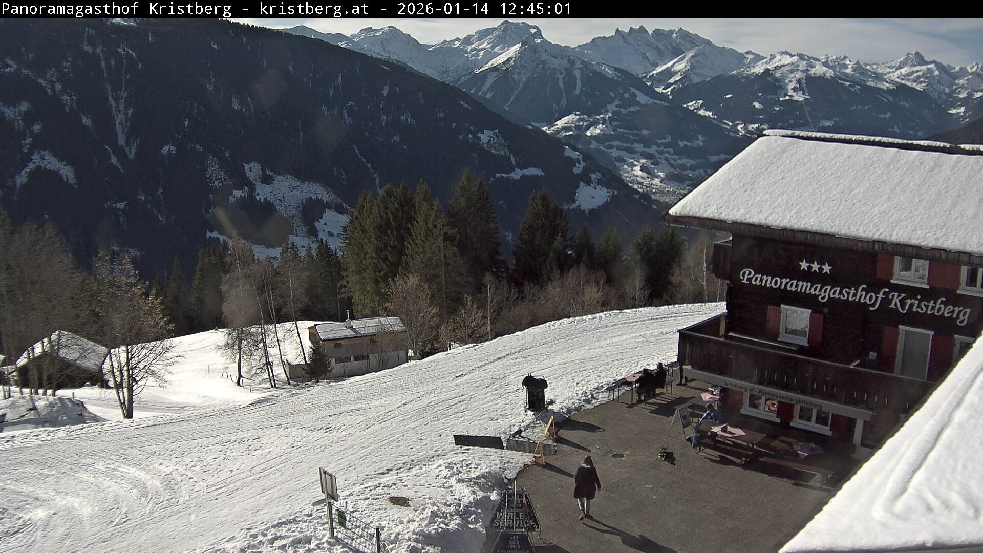 Archiv Foto Webcam Silbertal: Panoramagasthof Kristberg