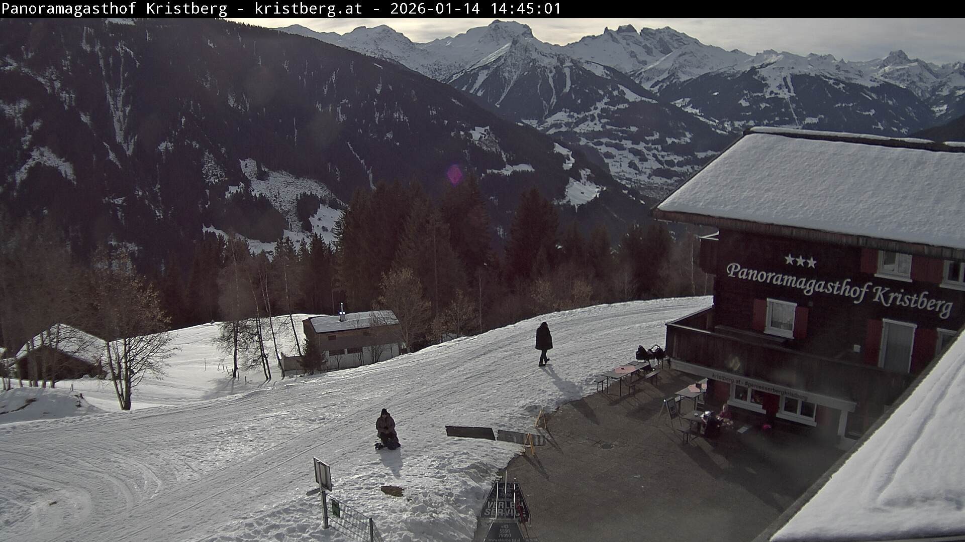 Archiv Foto Webcam Silbertal: Panoramagasthof Kristberg