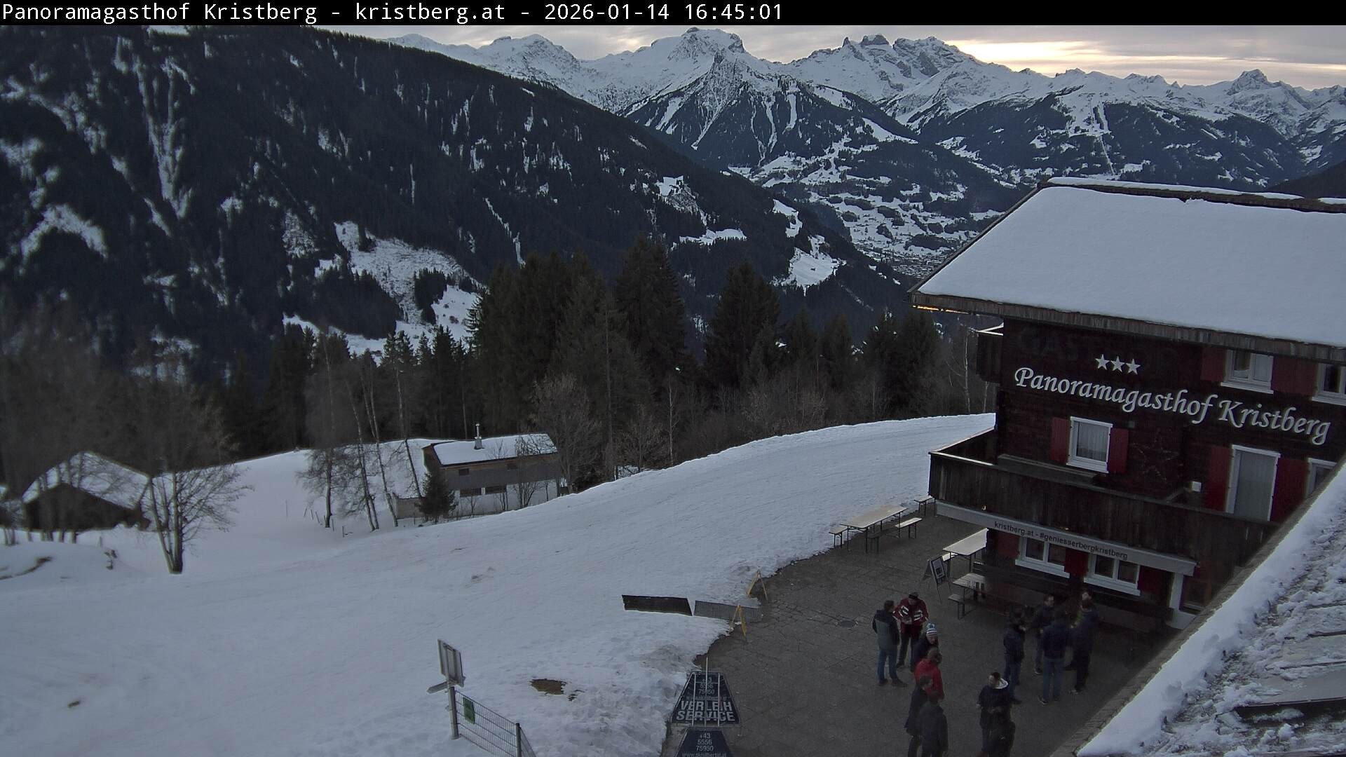 Archiv Foto Webcam Silbertal: Panoramagasthof Kristberg