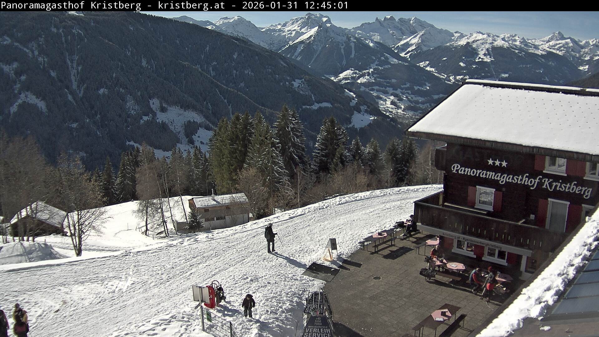 Archiv Foto Webcam Silbertal: Panoramagasthof Kristberg