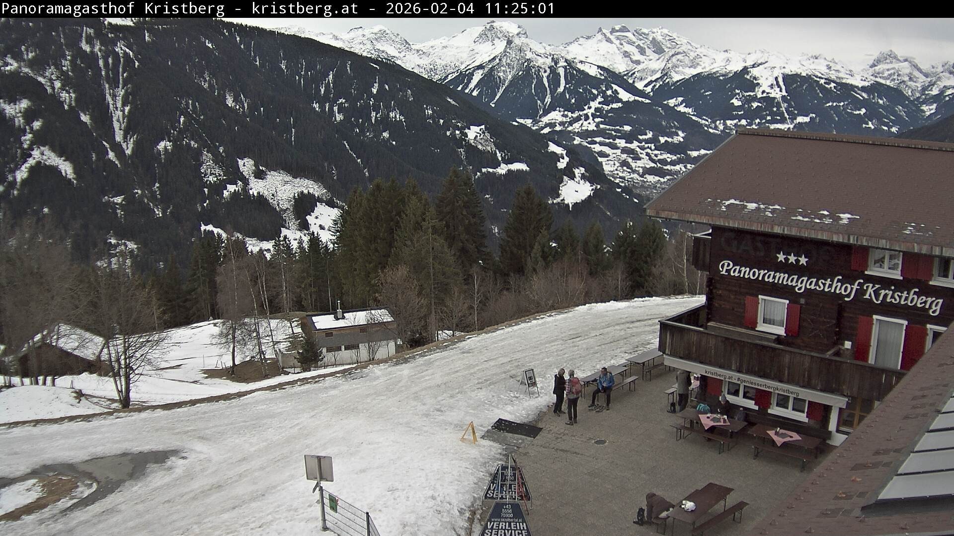 Archiv Foto Webcam Silbertal: Panoramagasthof Kristberg