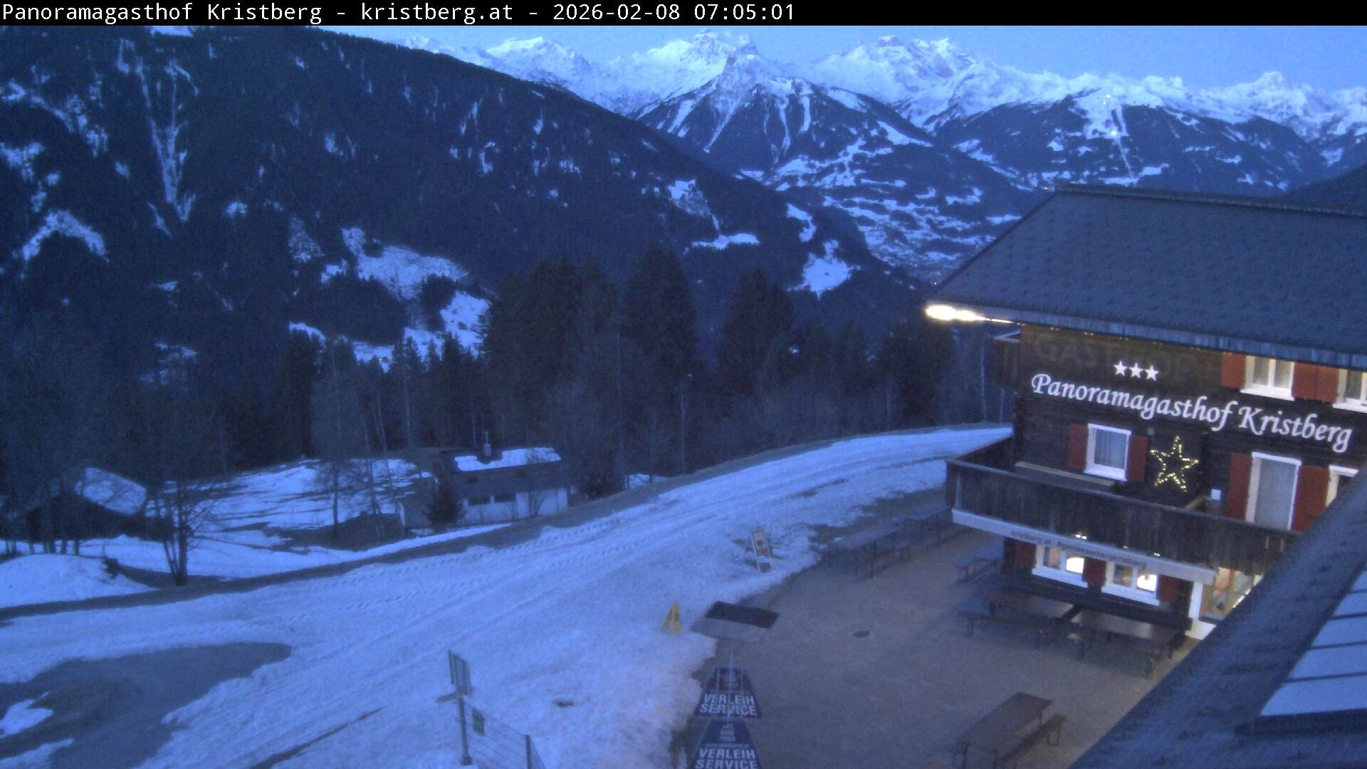 Archiv Foto Webcam Silbertal: Panoramagasthof Kristberg