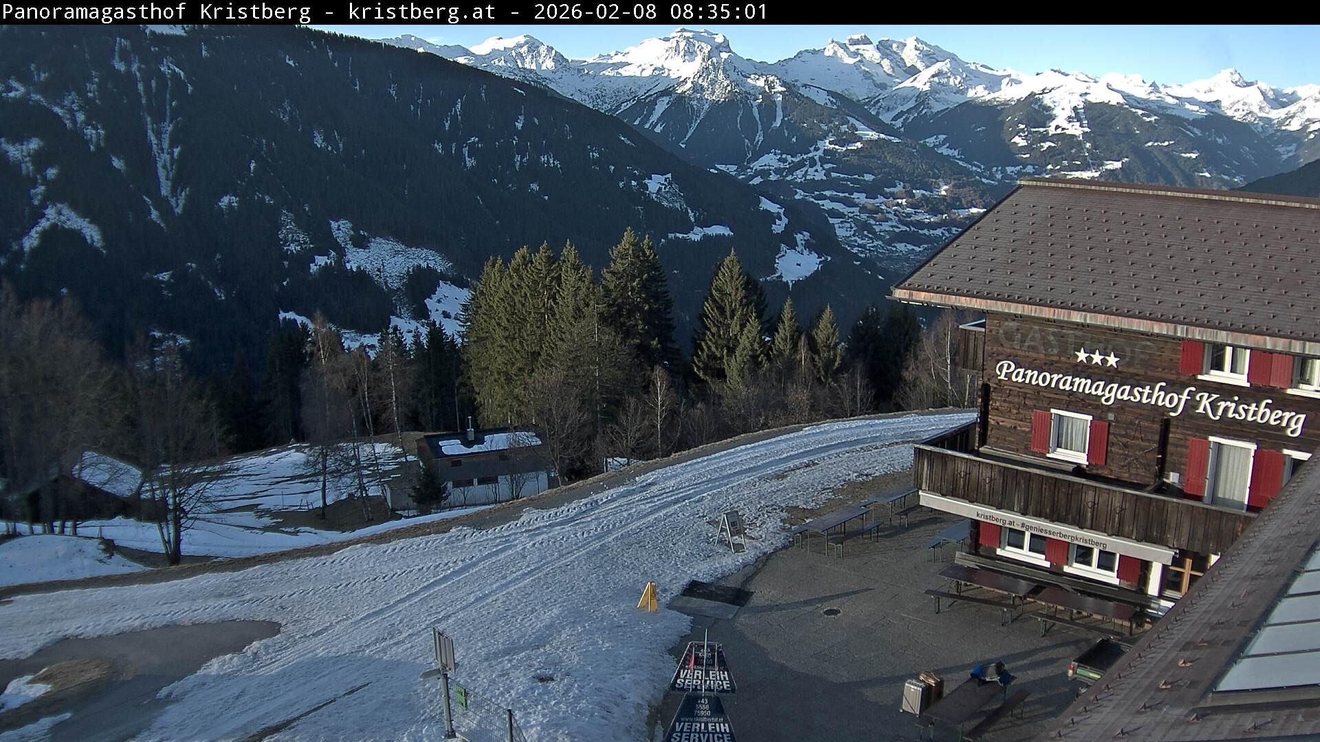 Archiv Foto Webcam Silbertal: Panoramagasthof Kristberg