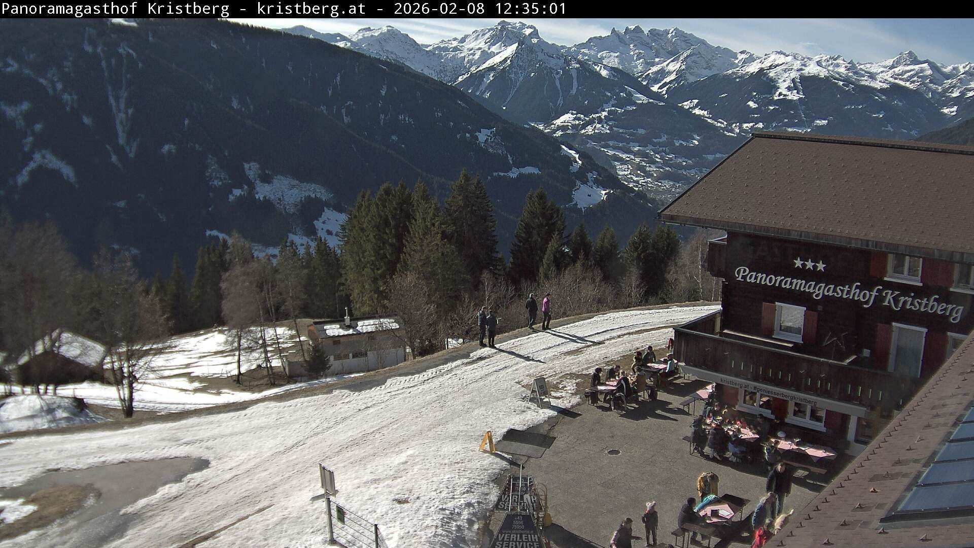 Archiv Foto Webcam Silbertal: Panoramagasthof Kristberg