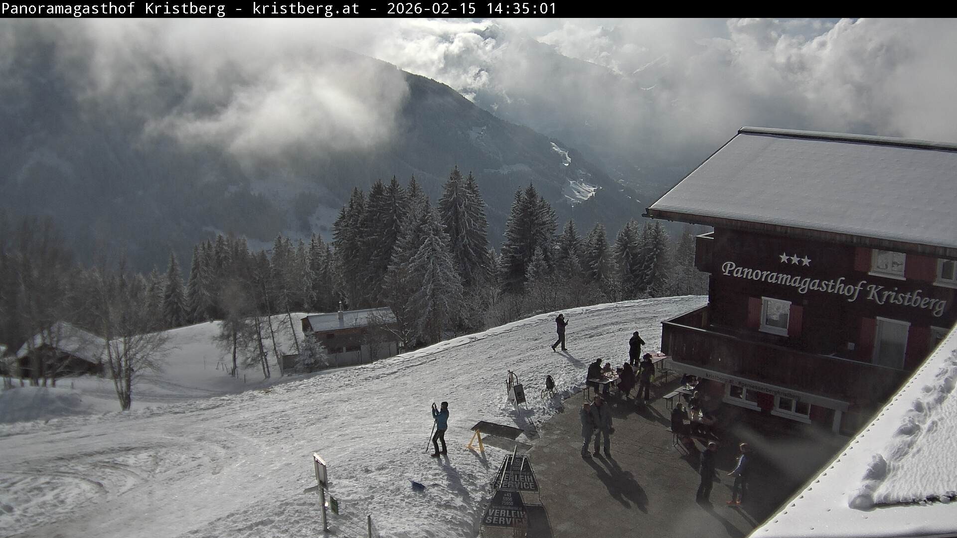 Archiv Foto Webcam Silbertal: Panoramagasthof Kristberg