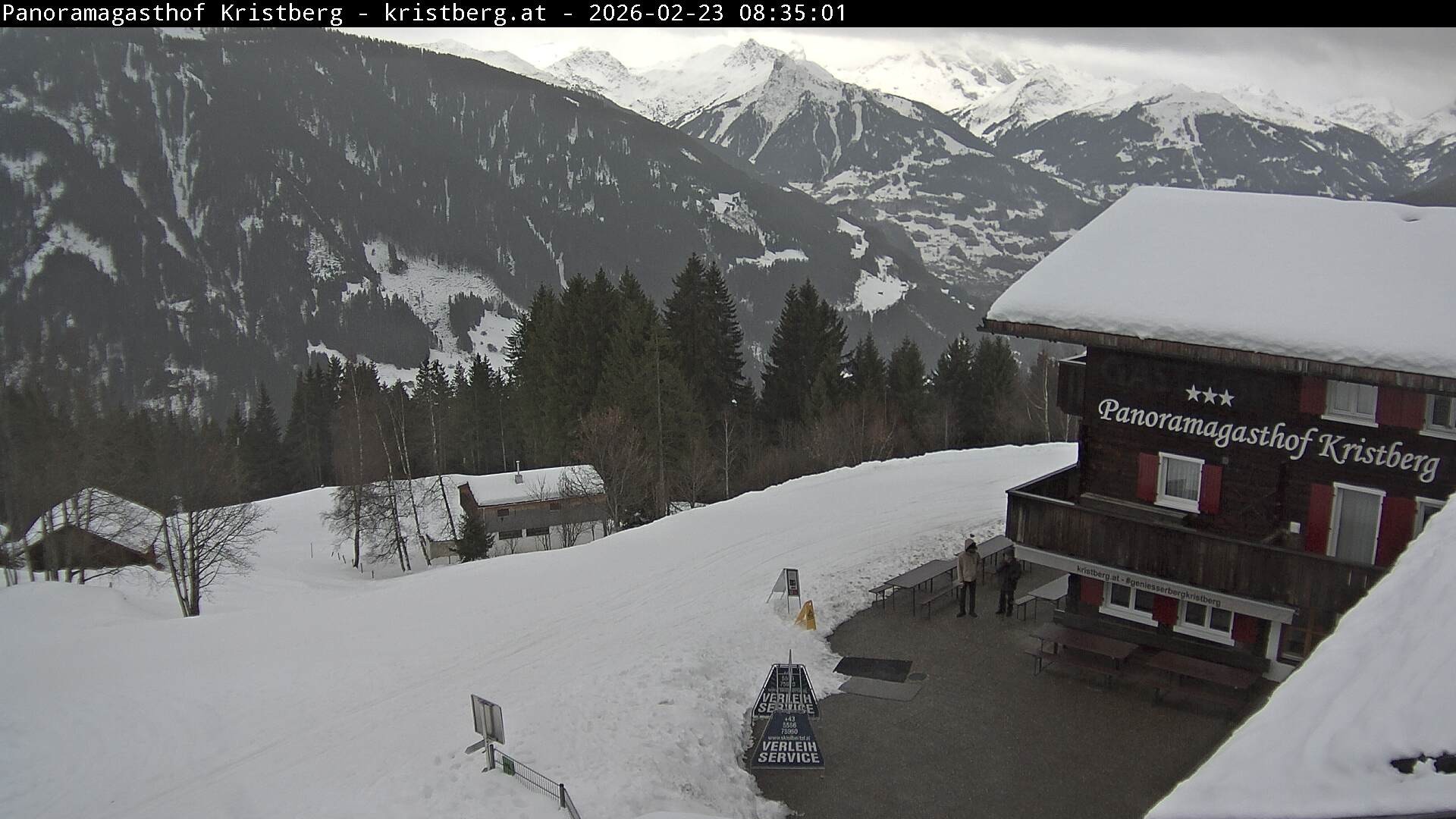 Archiv Foto Webcam Silbertal: Panoramagasthof Kristberg