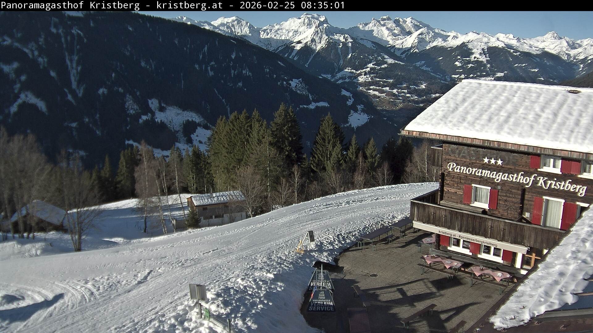 Archiv Foto Webcam Silbertal: Panoramagasthof Kristberg