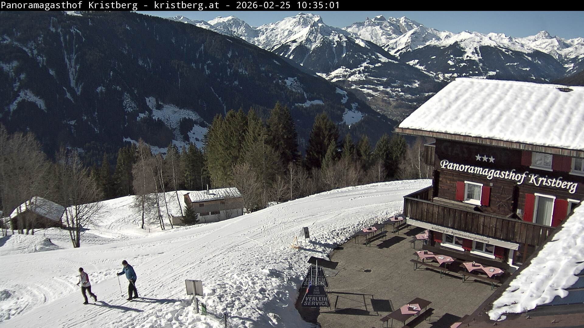 Archiv Foto Webcam Silbertal: Panoramagasthof Kristberg