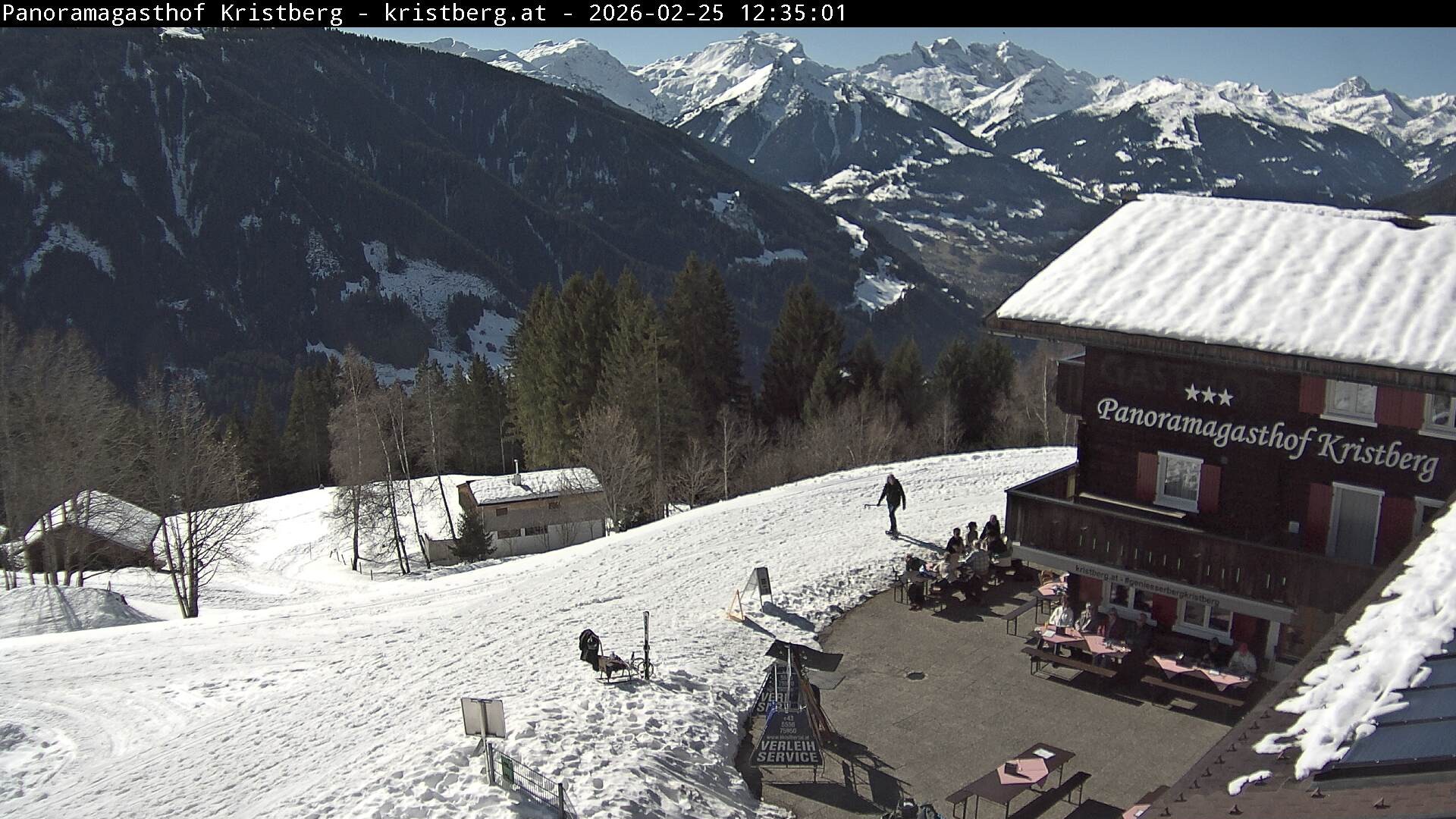 Archiv Foto Webcam Silbertal: Panoramagasthof Kristberg