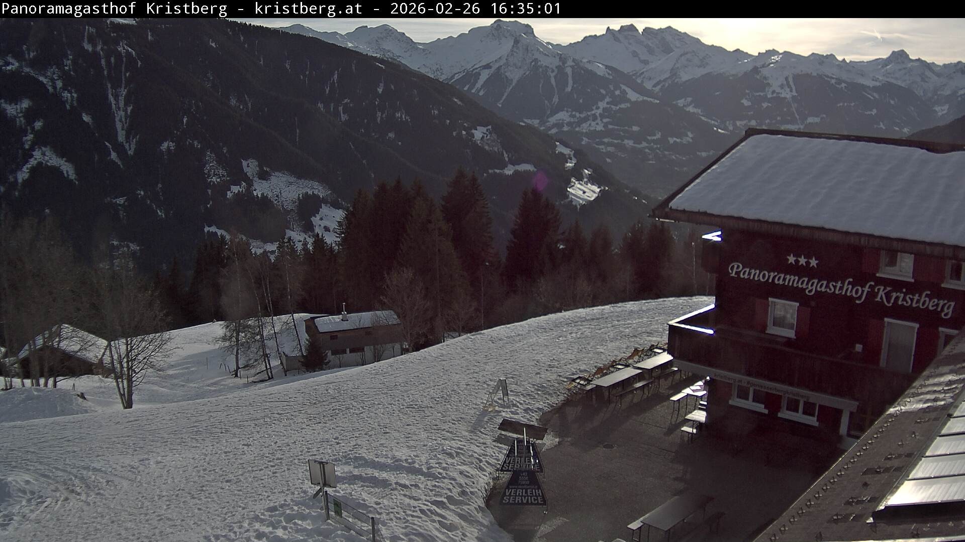 Archiv Foto Webcam Silbertal: Panoramagasthof Kristberg