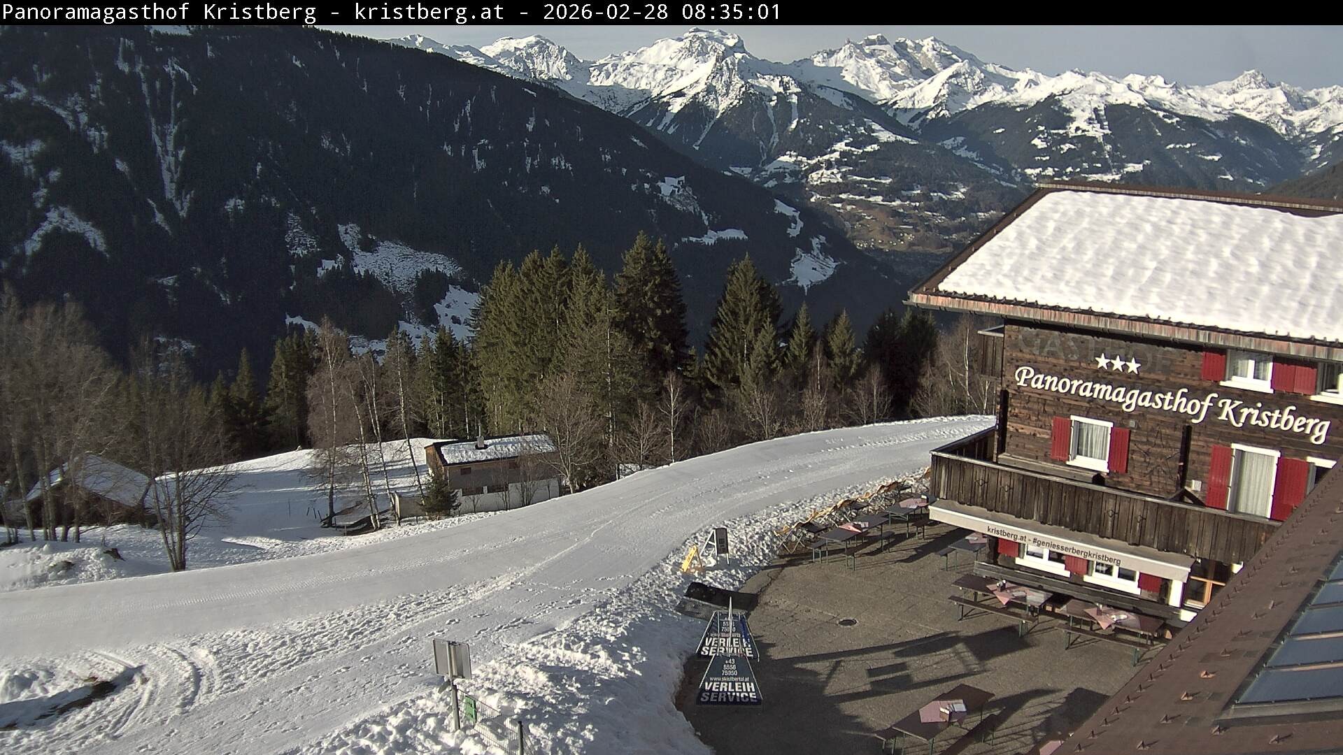 Archiv Foto Webcam Silbertal: Panoramagasthof Kristberg