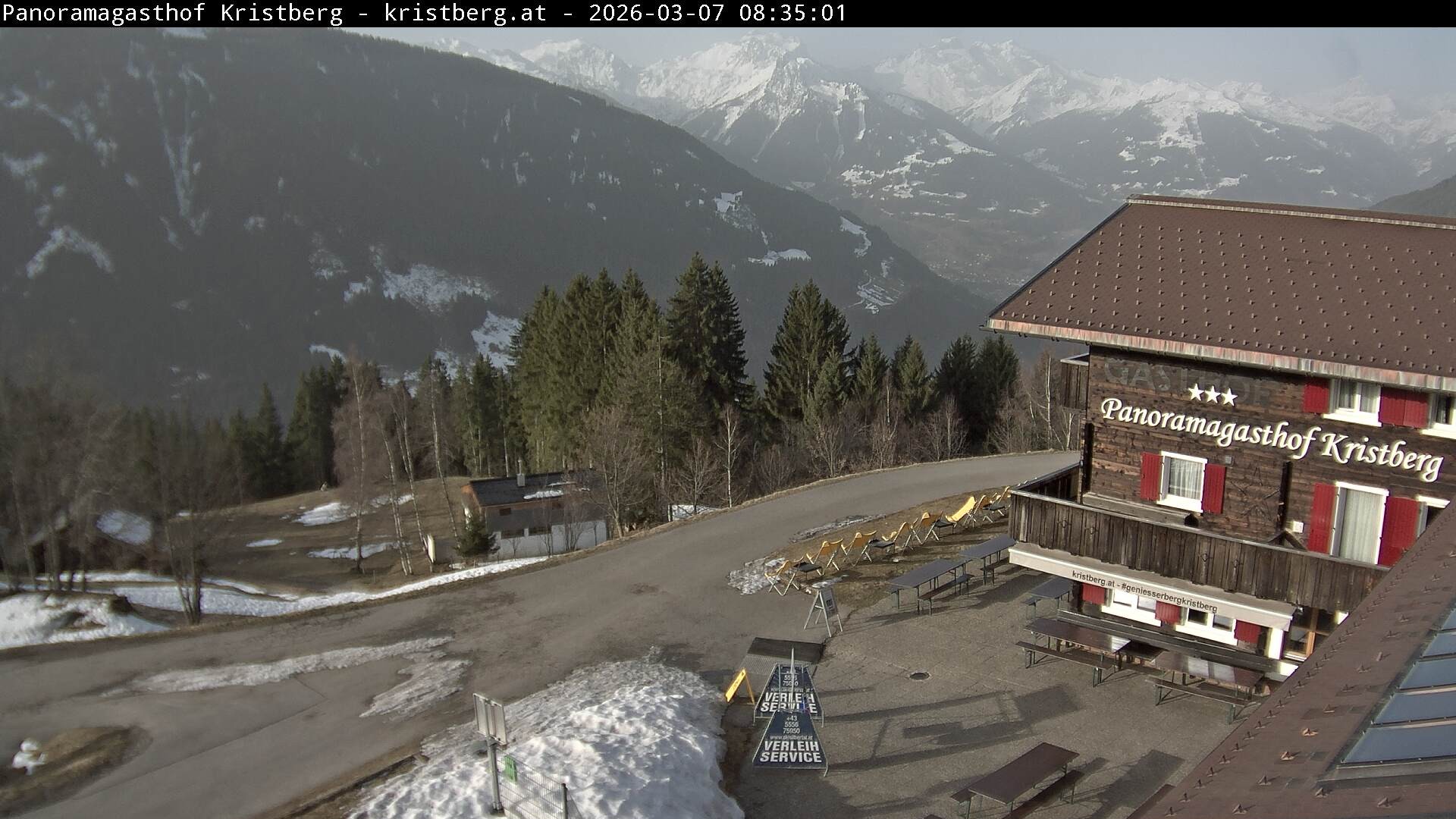 Archiv Foto Webcam Silbertal: Panoramagasthof Kristberg