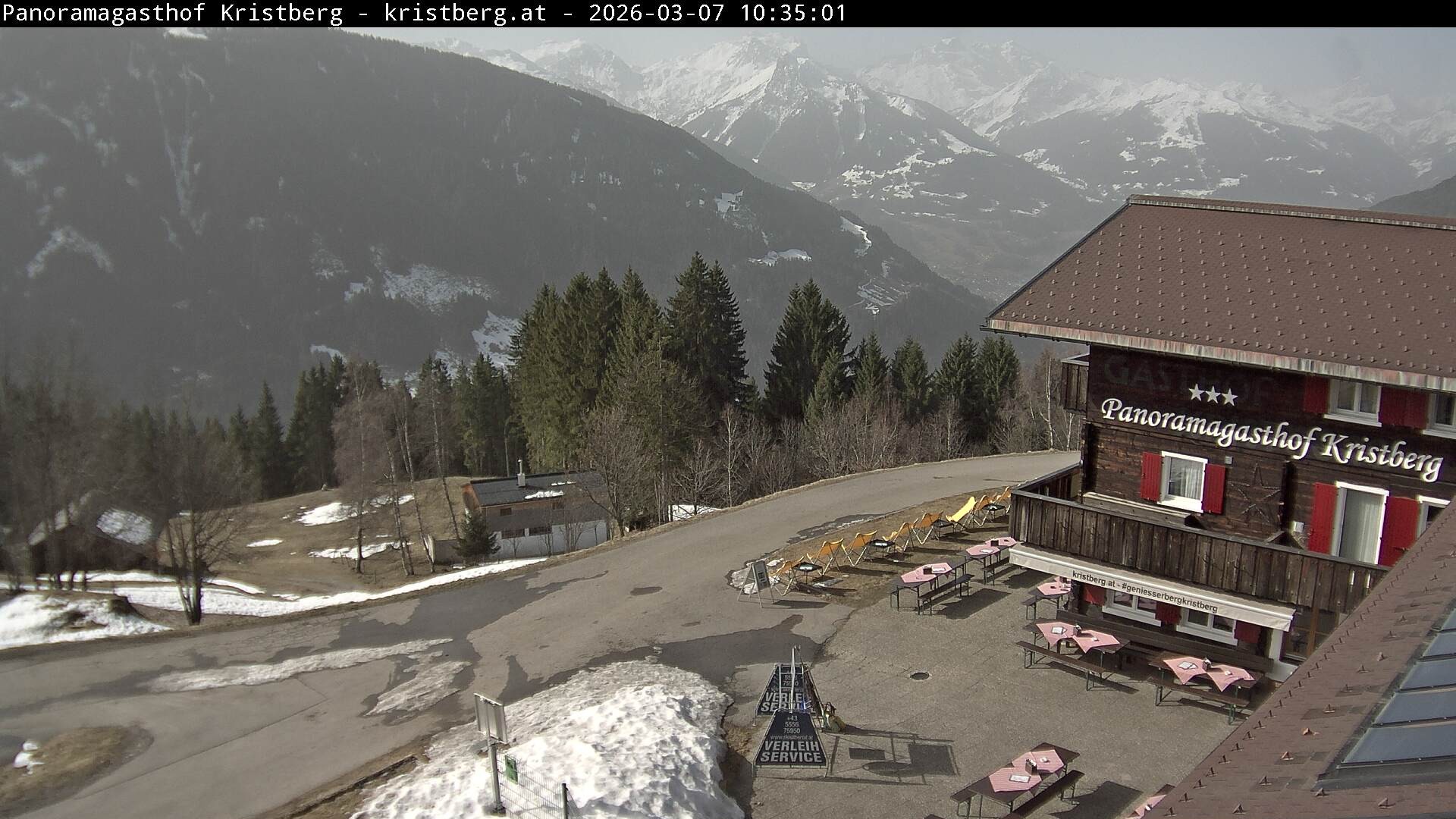 Archiv Foto Webcam Silbertal: Panoramagasthof Kristberg