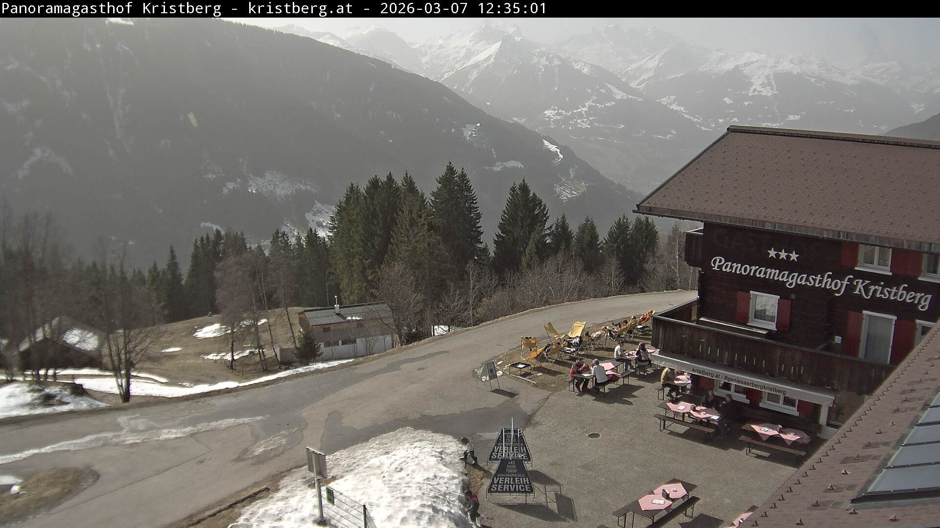 Archiv Foto Webcam Silbertal: Panoramagasthof Kristberg